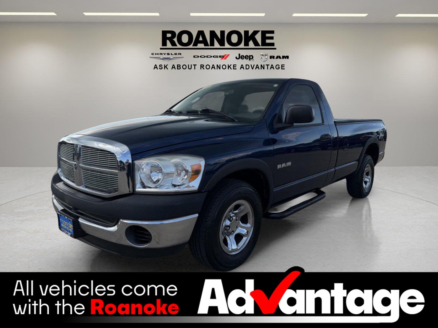 Patriot Blue Pearlcoat 2008 Dodge RAM 1500 Pickup Truck Rear-Wheel Drive 4-Speed Automatic