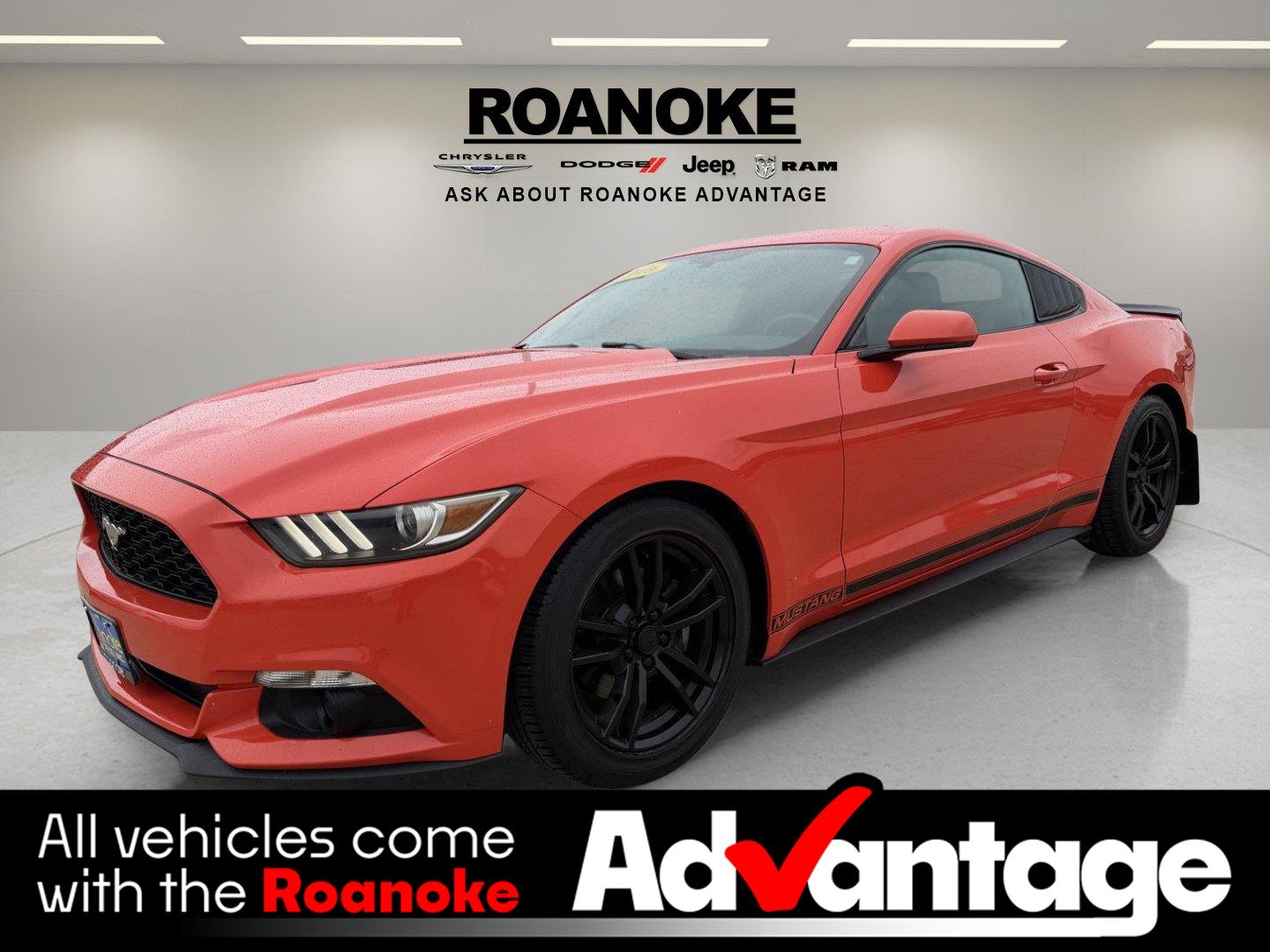 Competition Orange 2016 Ford Mustang Coupe Rear-Wheel Drive 6-Speed Automatic