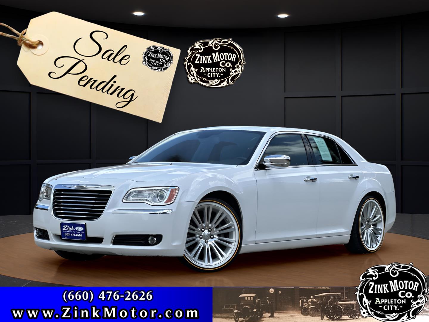 White (Ivory Tri-Coat Pearl) 2012 Chrysler 300 C RWD Sedan Rear-Wheel Drive 5-Speed Automatic