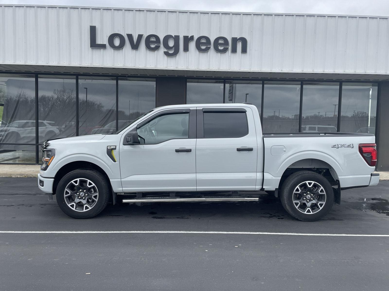 Avalanche Gray 2024 Ford F-150 STX 4dr SuperCrew 4WD Pickup Truck Four-Wheel Drive Automatic