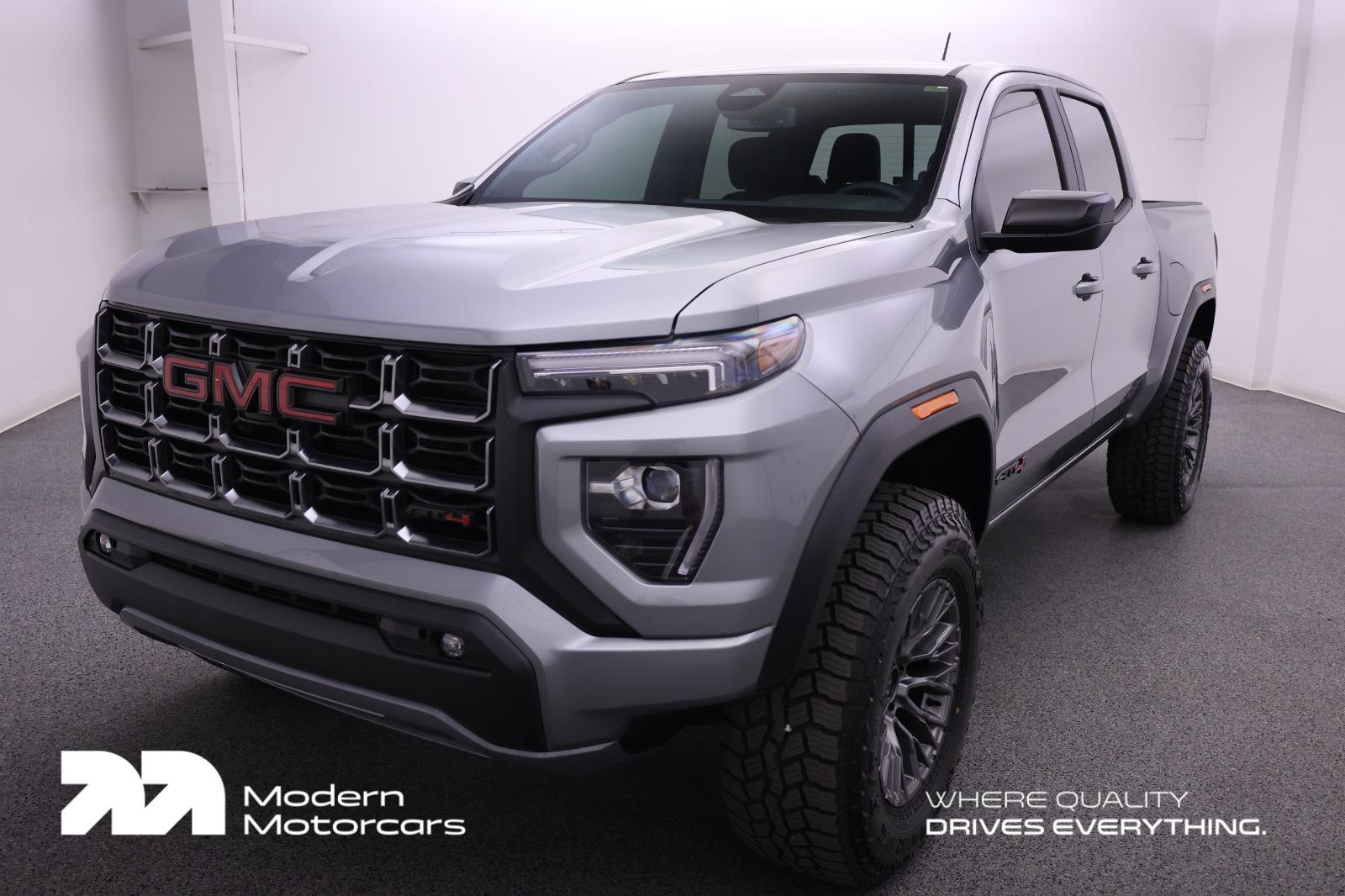 Sterling Metallic 2026 GMC Canyon AT4 Crew Cab 4WD Pickup Truck Four-Wheel Drive 8-Speed Automatic