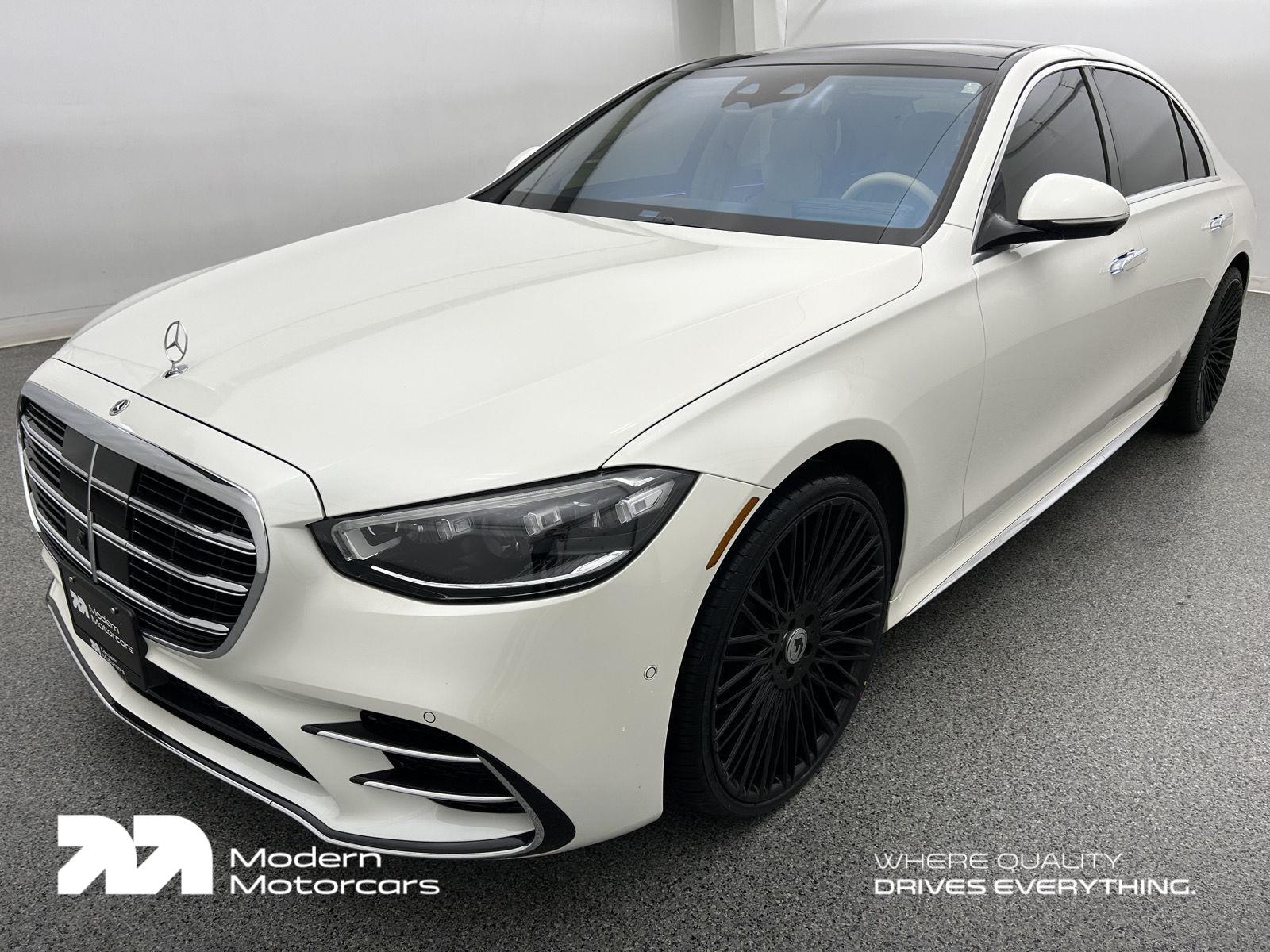 MANUFAKTUR Diamond White 2023 Mercedes-Benz S-Class S 580 4MATIC AWD Sedan All-Wheel Drive Automatic