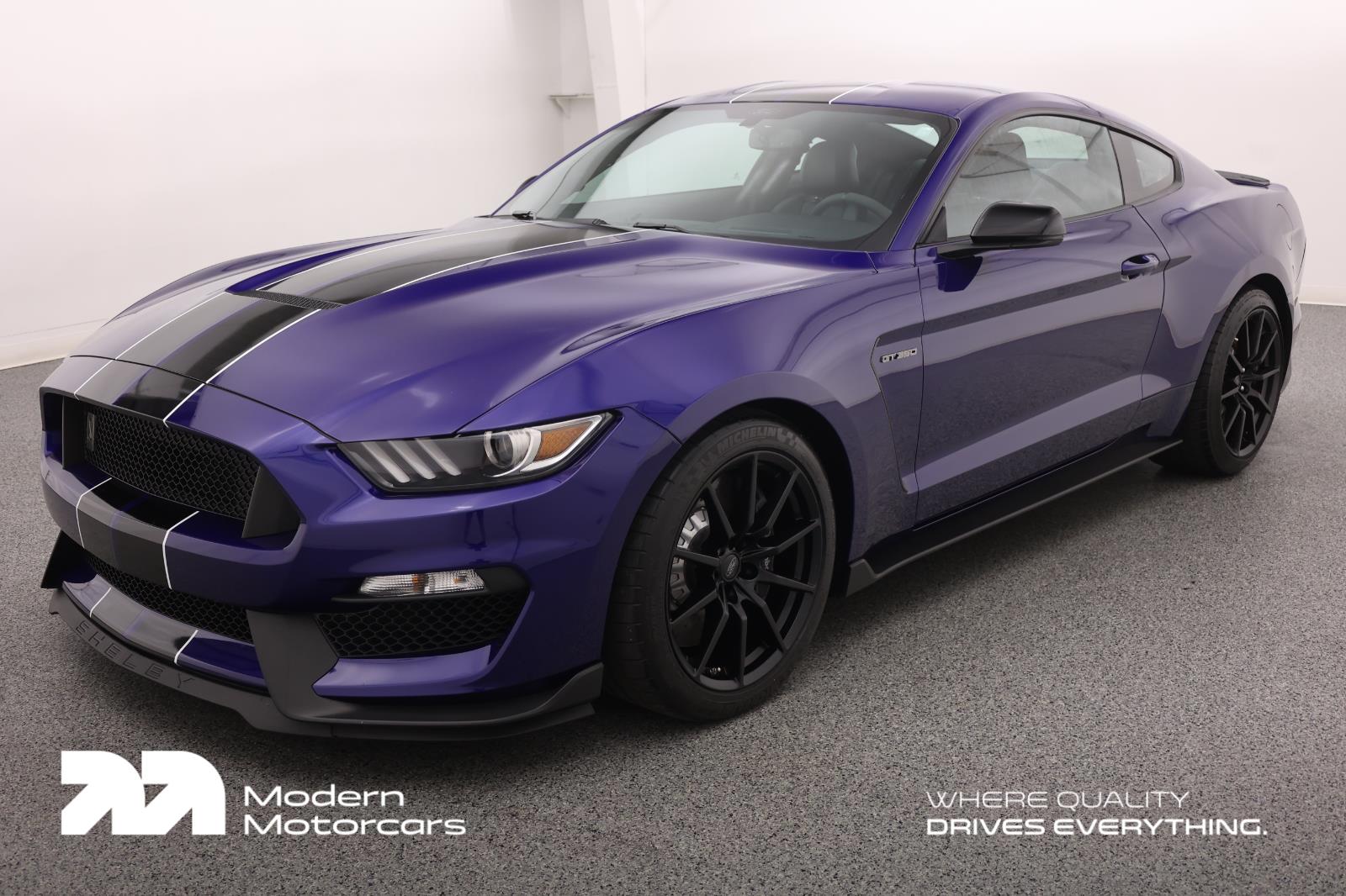 Deep Impact Blue Metallic 2016 Ford Mustang Shelby GT350 Fastback RWD Coupe Rear-Wheel Drive 6-Speed Manual