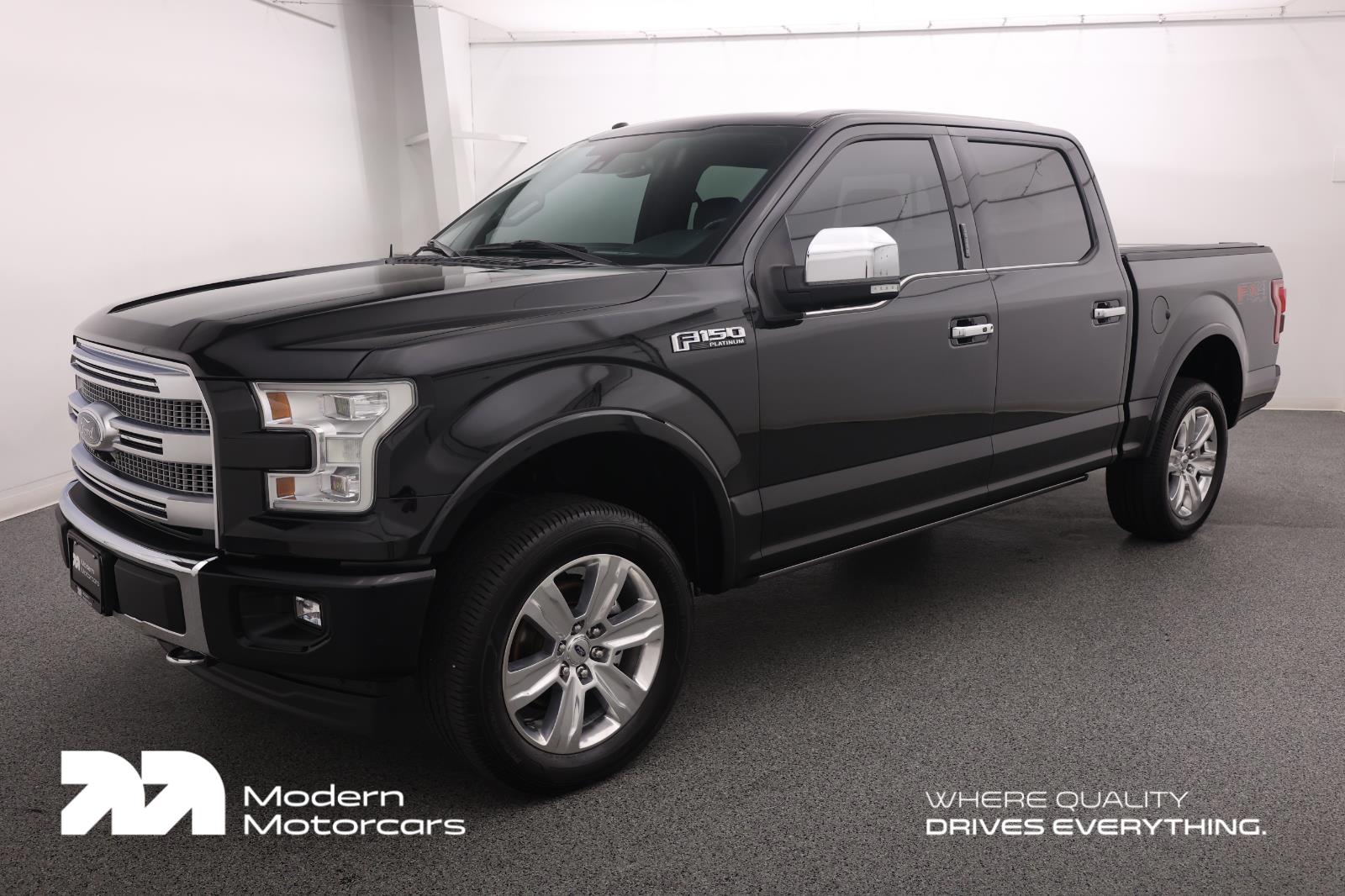 Shadow Black 2017 Ford F-150 Platinum SuperCrew 4WD Pickup Truck Four-Wheel Drive 6-Speed Automatic