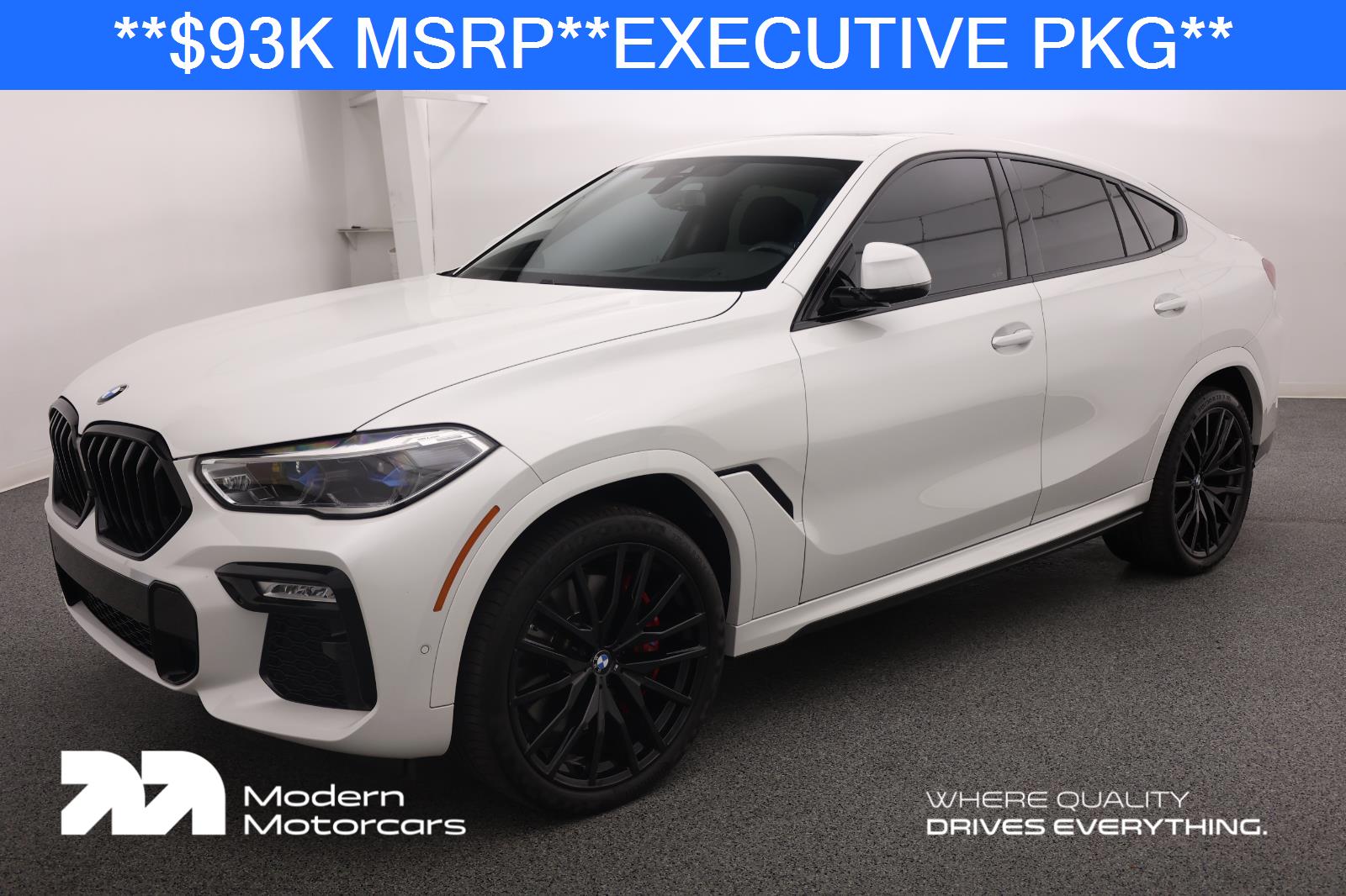 Mineral White Metallic 2021 BMW X6 SUV / Crossover All-Wheel Drive Automatic