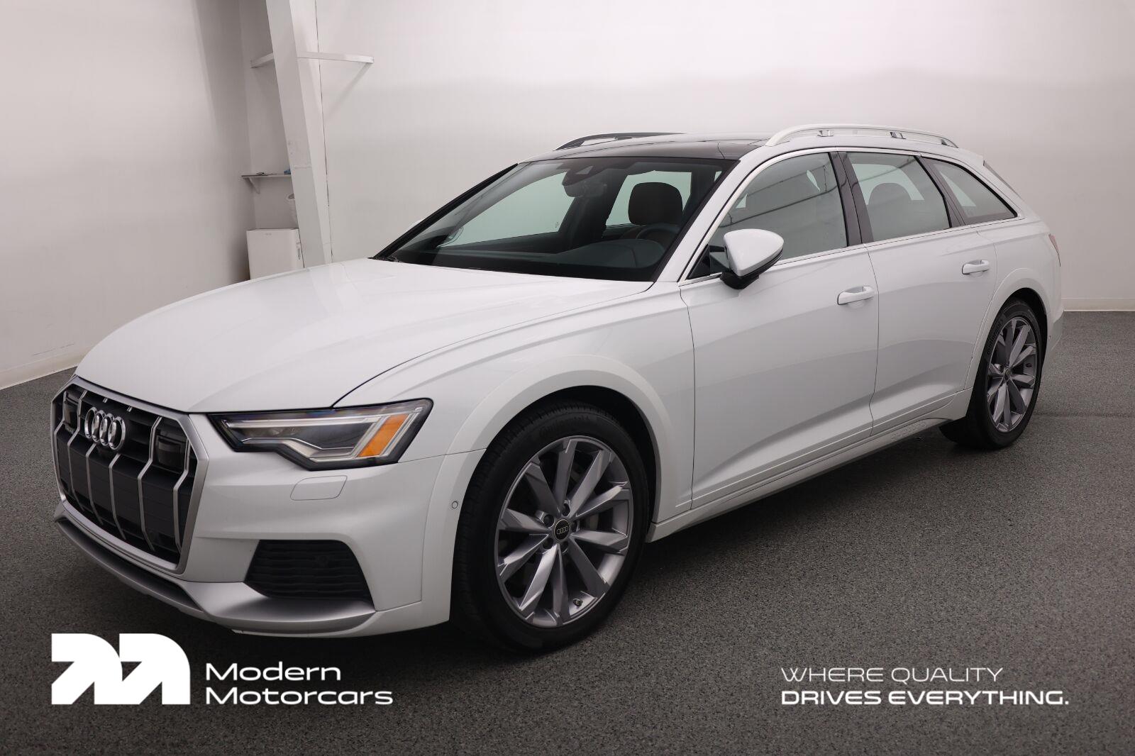 Glacier White Metallic 2025 Audi A6 Allroad Wagon All-Wheel Drive Automatic