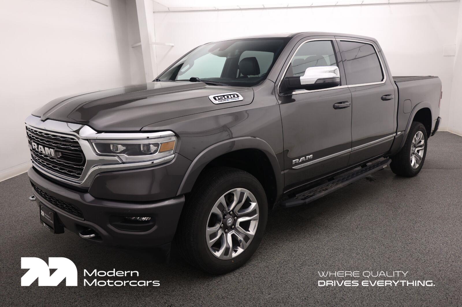 Gray (Granite Crystal Metallic Clearcoat) 2023 RAM 1500 Pickup Truck Four-Wheel Drive 8-Speed Automatic