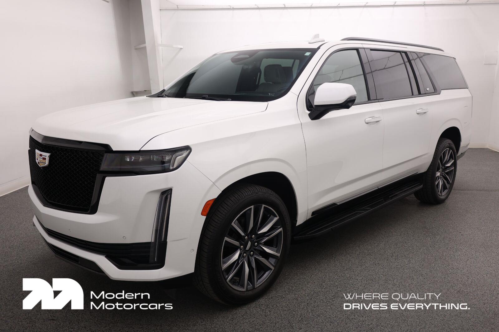 Crystal White Tricoat 2021 Cadillac Escalade ESV SUV / Crossover Rear-Wheel Drive Automatic
