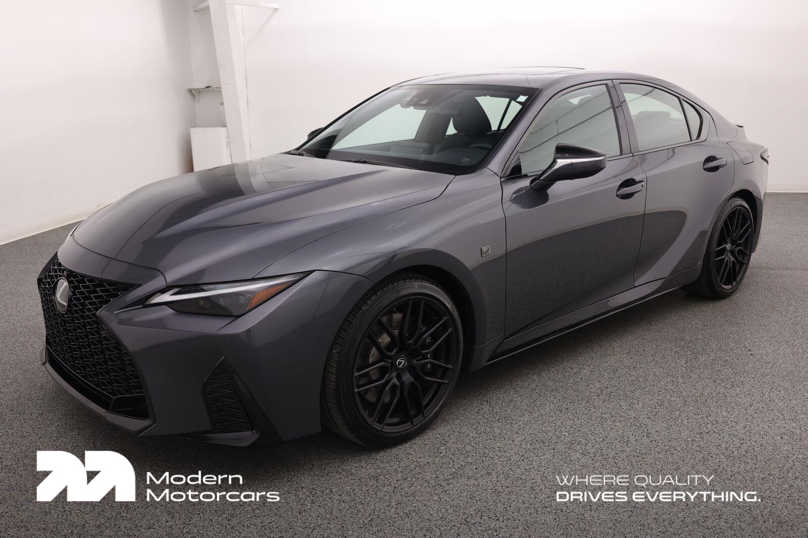 Cloudburst Gray 2023 Lexus IS Sedan Rear-Wheel Drive Automatic