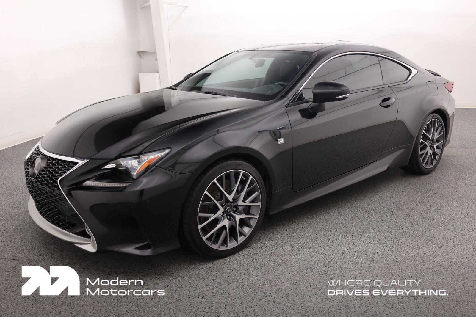 Black (Obsidian) 2017 Lexus RC Coupe Rear-Wheel Drive Automatic