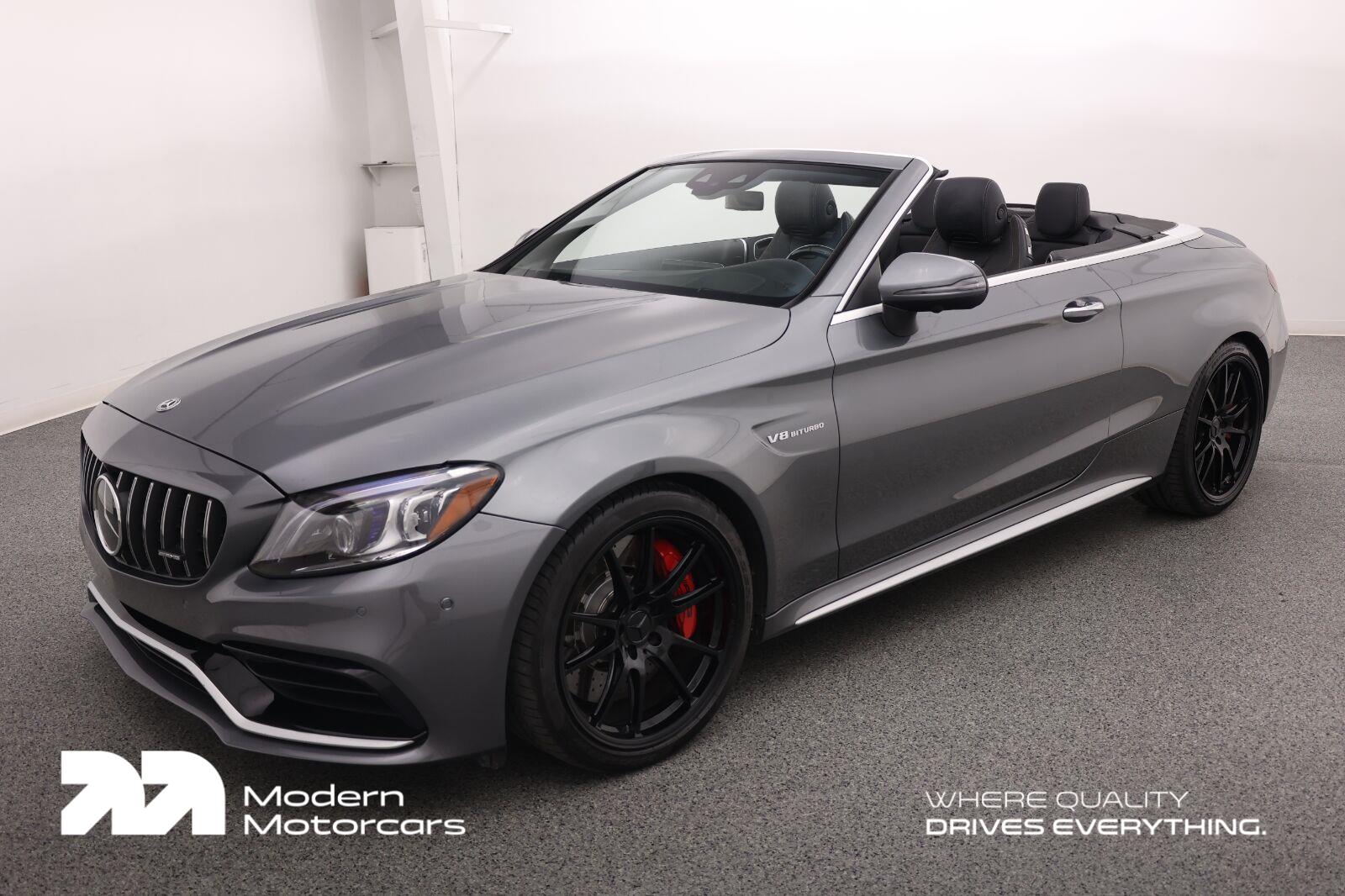 Gray (Selenite Grey Metallic) 2019 Mercedes-Benz C-Class Convertible Rear-Wheel Drive Automatic