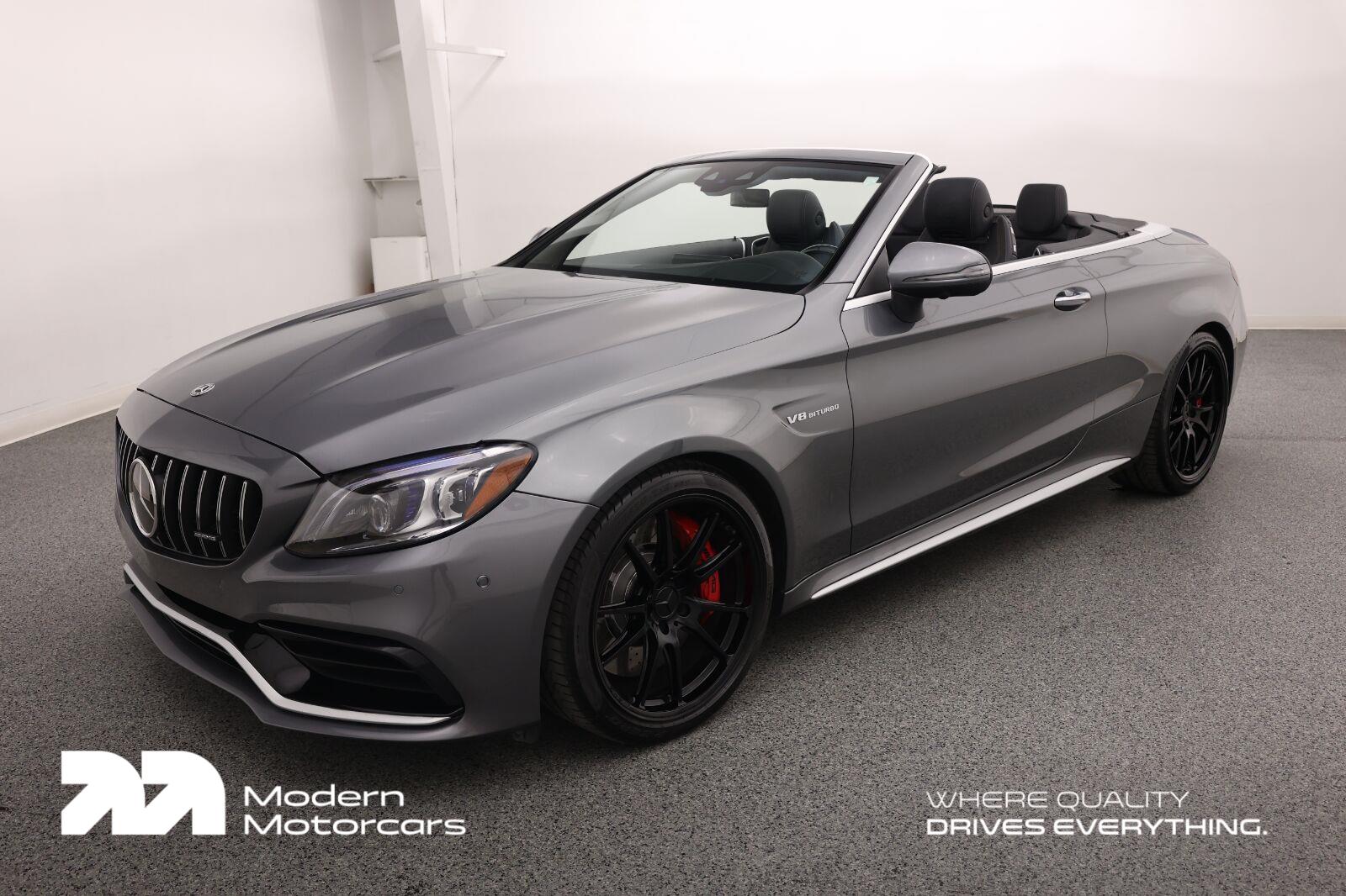 Gray (Selenite Grey Metallic) 2019 Mercedes-Benz C-Class Convertible Rear-Wheel Drive Automatic