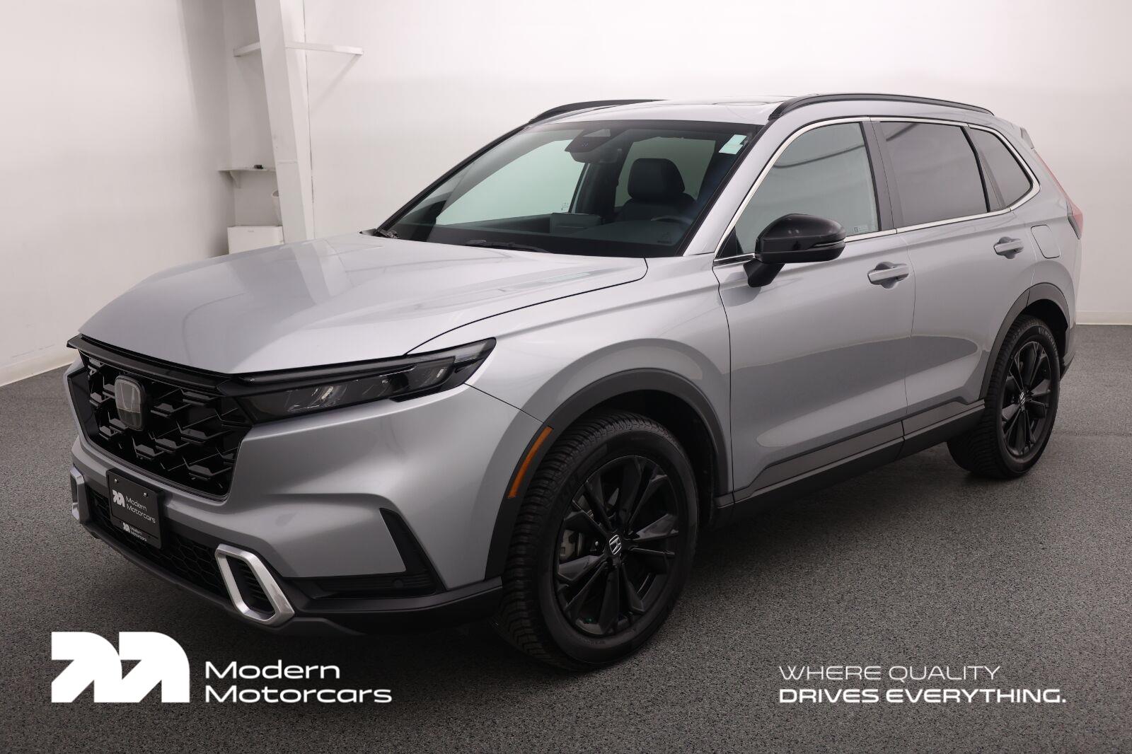 Lunar Silver Metallic 2023 Honda CR-V Hybrid SUV / Crossover All-Wheel Drive Continuously Variable Transmission