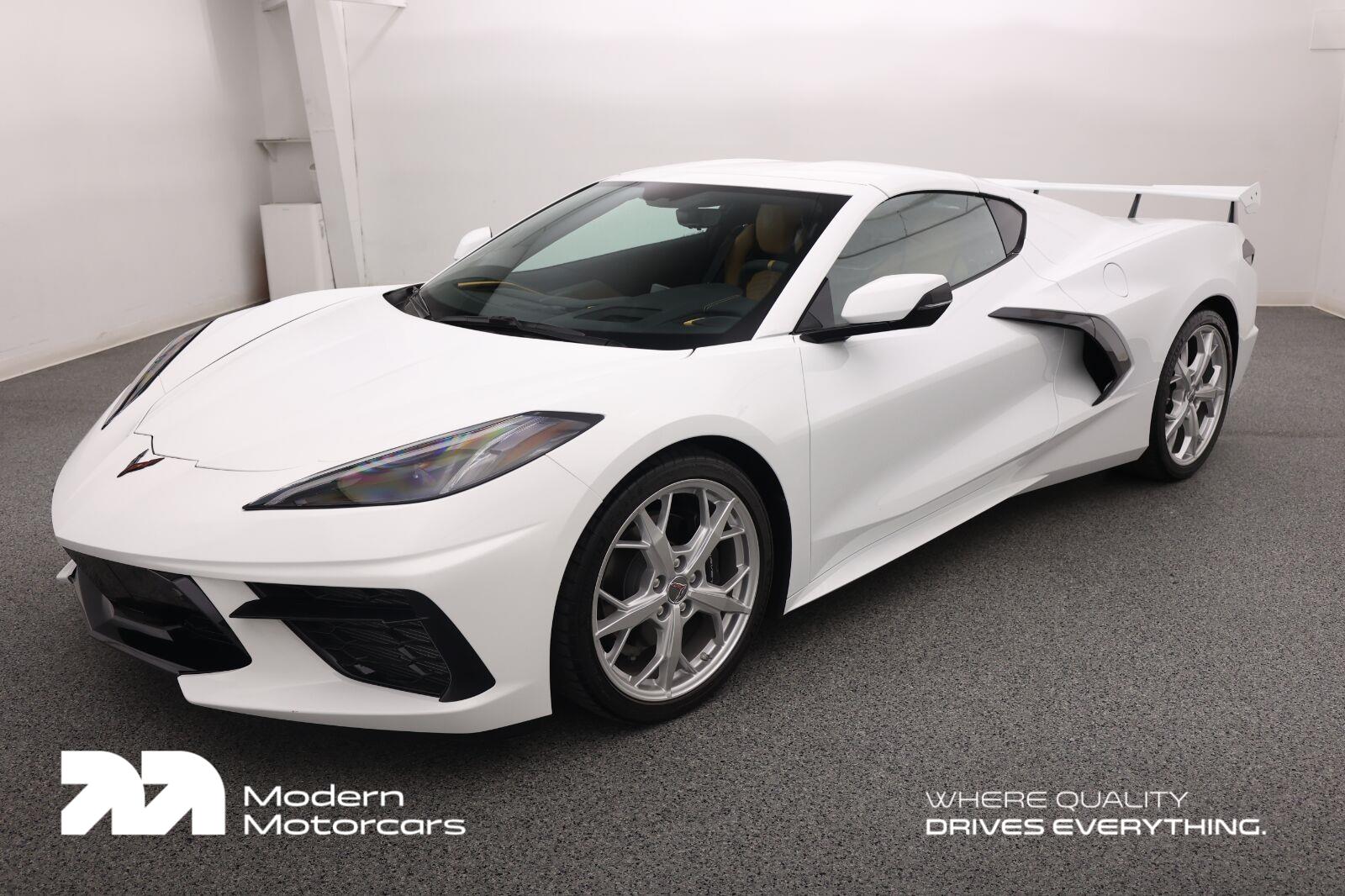 Arctic White 2023 Chevrolet Corvette Coupe Rear-Wheel Drive 8-Speed Dual Clutch