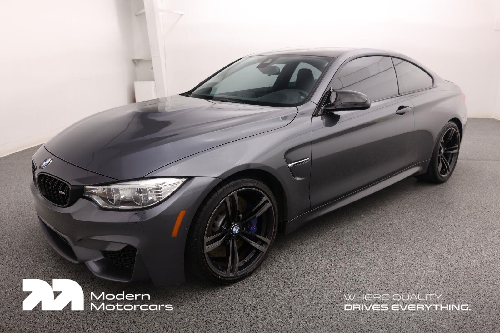 Mineral Gray Metallic 2017 BMW M4 Coupe Rear-Wheel Drive 6-Speed Manual
