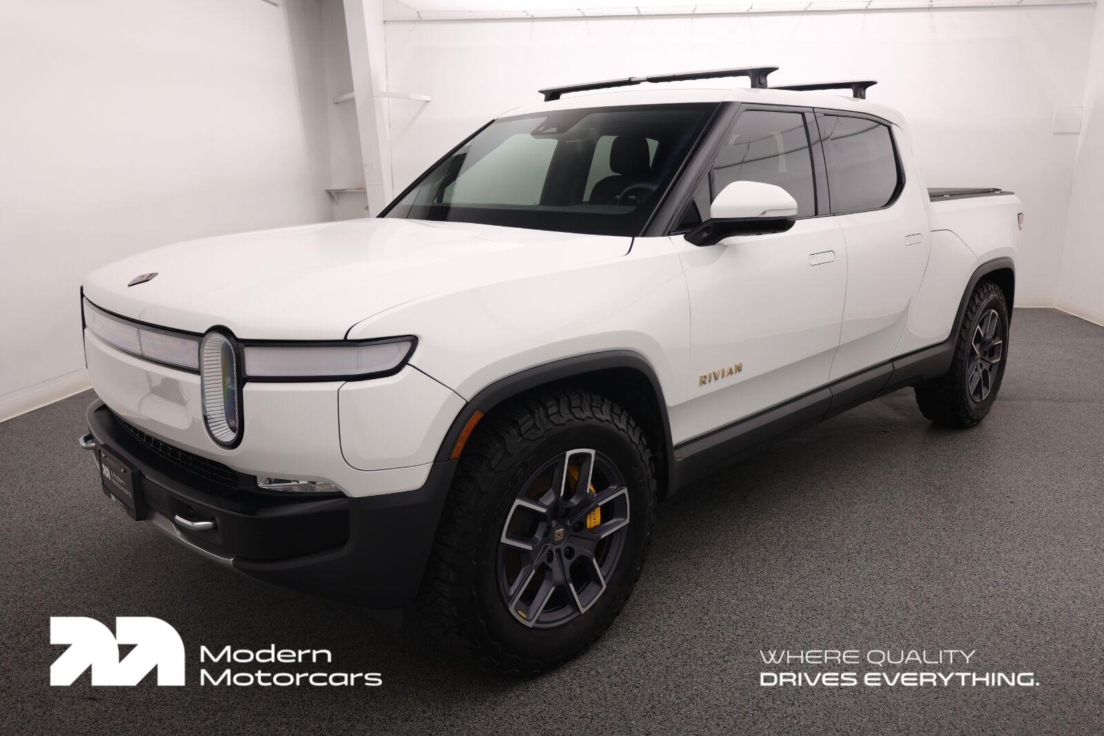 Glacier White 2023 Rivian R1T Pickup Truck All-Wheel Drive Automatic