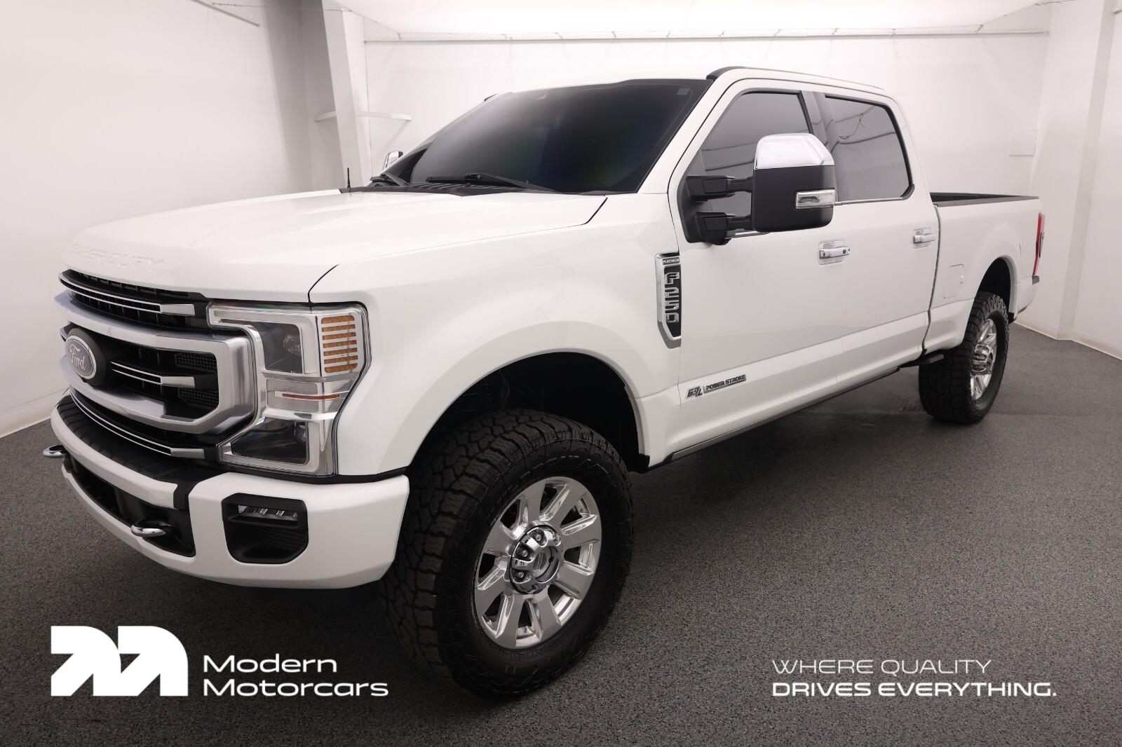 Star White Metallic Tri-Coat 2021 Ford F-250 Super Duty Pickup Truck Four-Wheel Drive 6-Speed Automatic