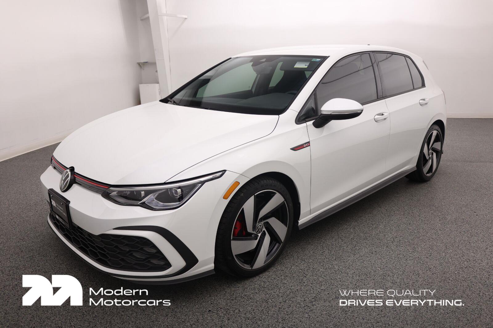 Opal White Pearl 2024 Volkswagen Golf GTI Hatchback Front-Wheel Drive Automatic