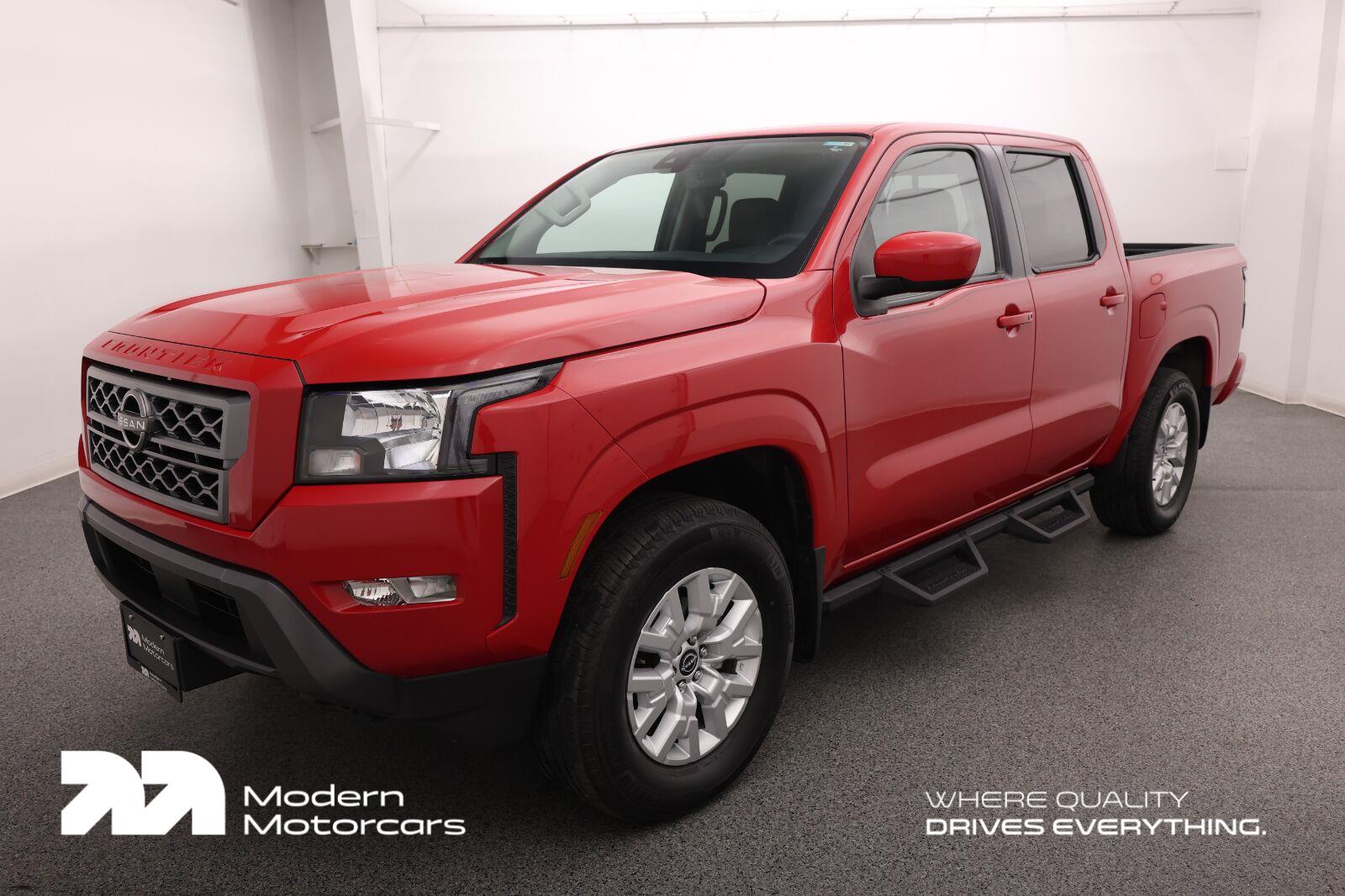 Red Alert 2022 Nissan Frontier Pickup Truck Four-Wheel Drive Automatic
