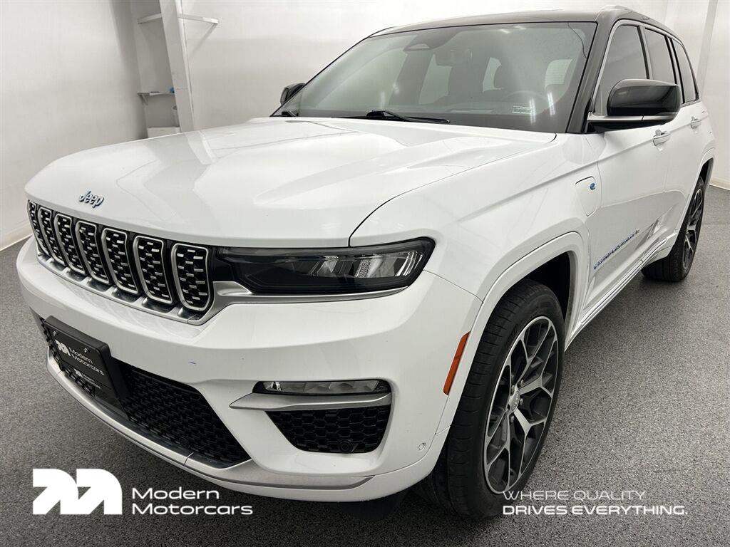 Bright White Clearcoat 2022 Jeep Grand Cherokee 4xe SUV / Crossover Four-Wheel Drive 8-Speed Automatic