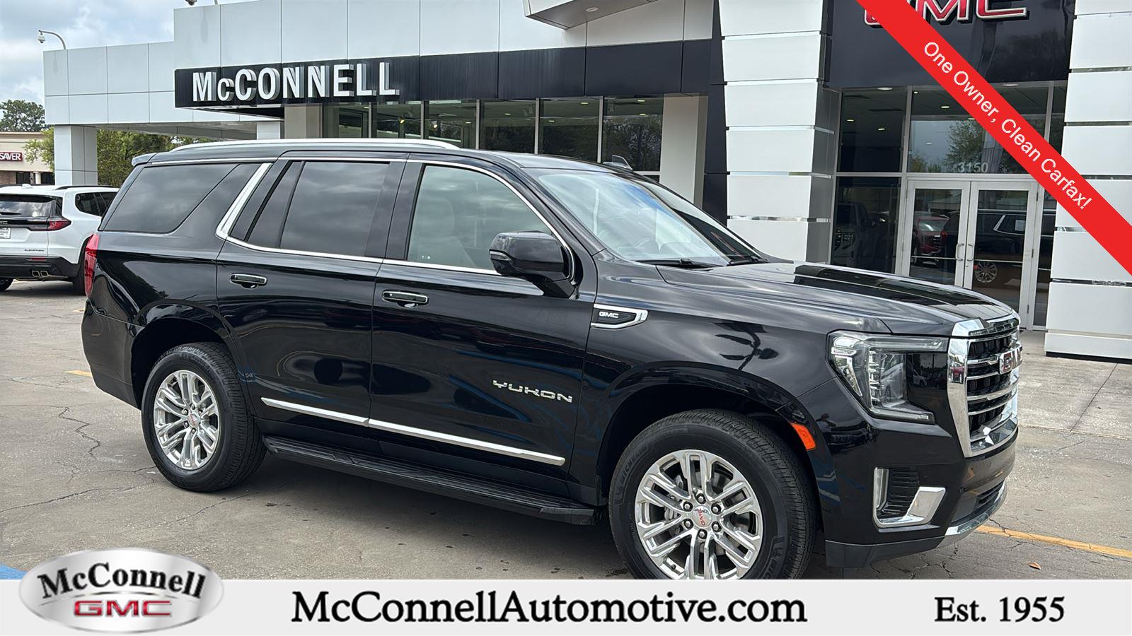 Onyx Black 2021 GMC Yukon SLT RWD SUV / Crossover 4X2 Automatic