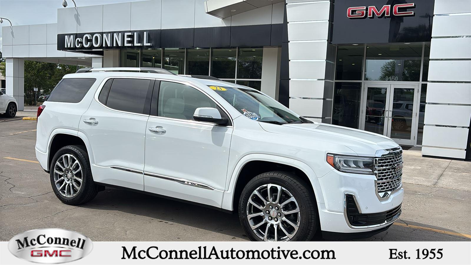 Summit White 2023 GMC Acadia Denali FWD SUV / Crossover Front-Wheel Drive 9-Speed Automatic