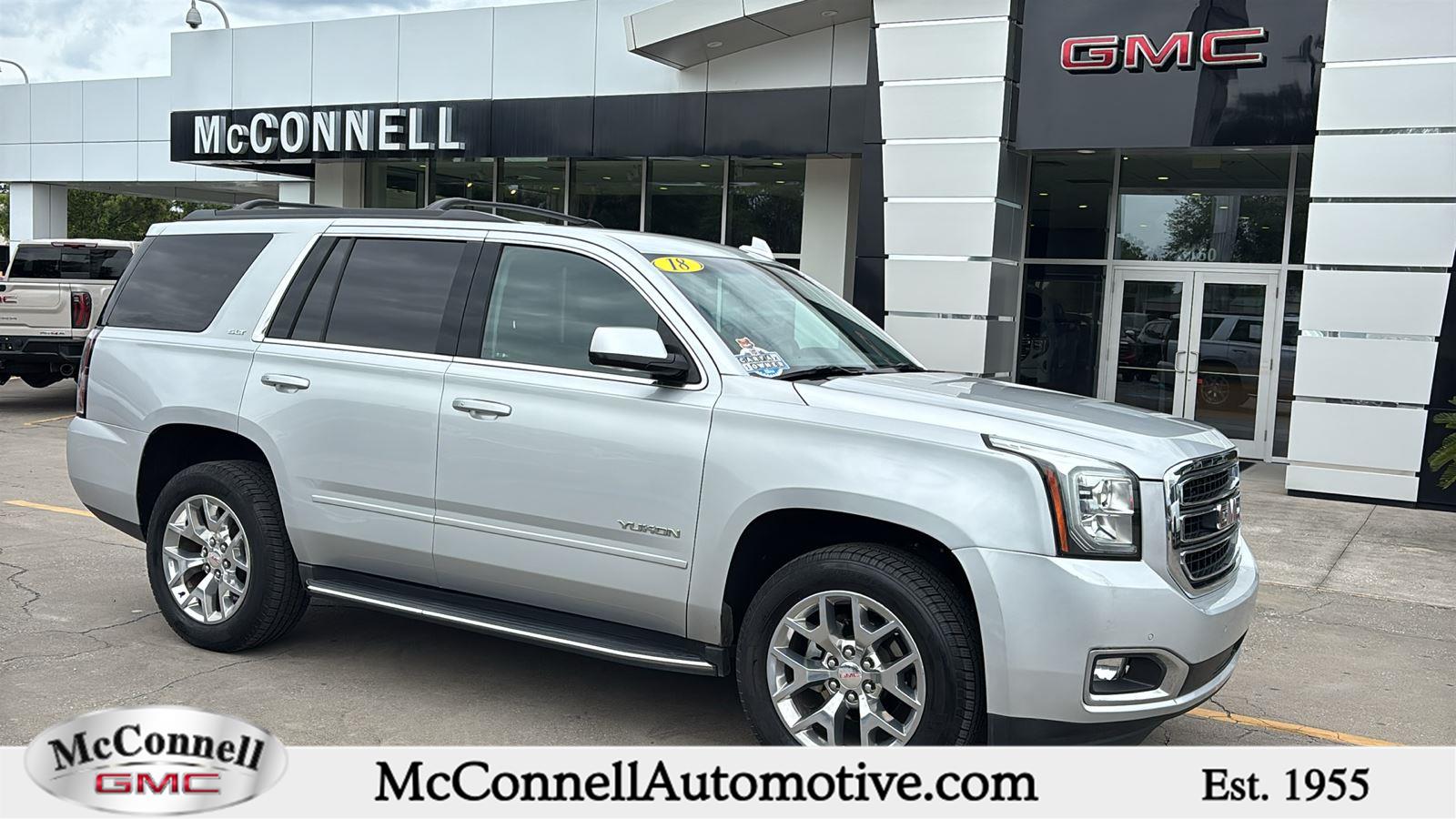 Quicksilver Metallic 2018 GMC Yukon SLT RWD SUV / Crossover 4X2 6-Speed Automatic