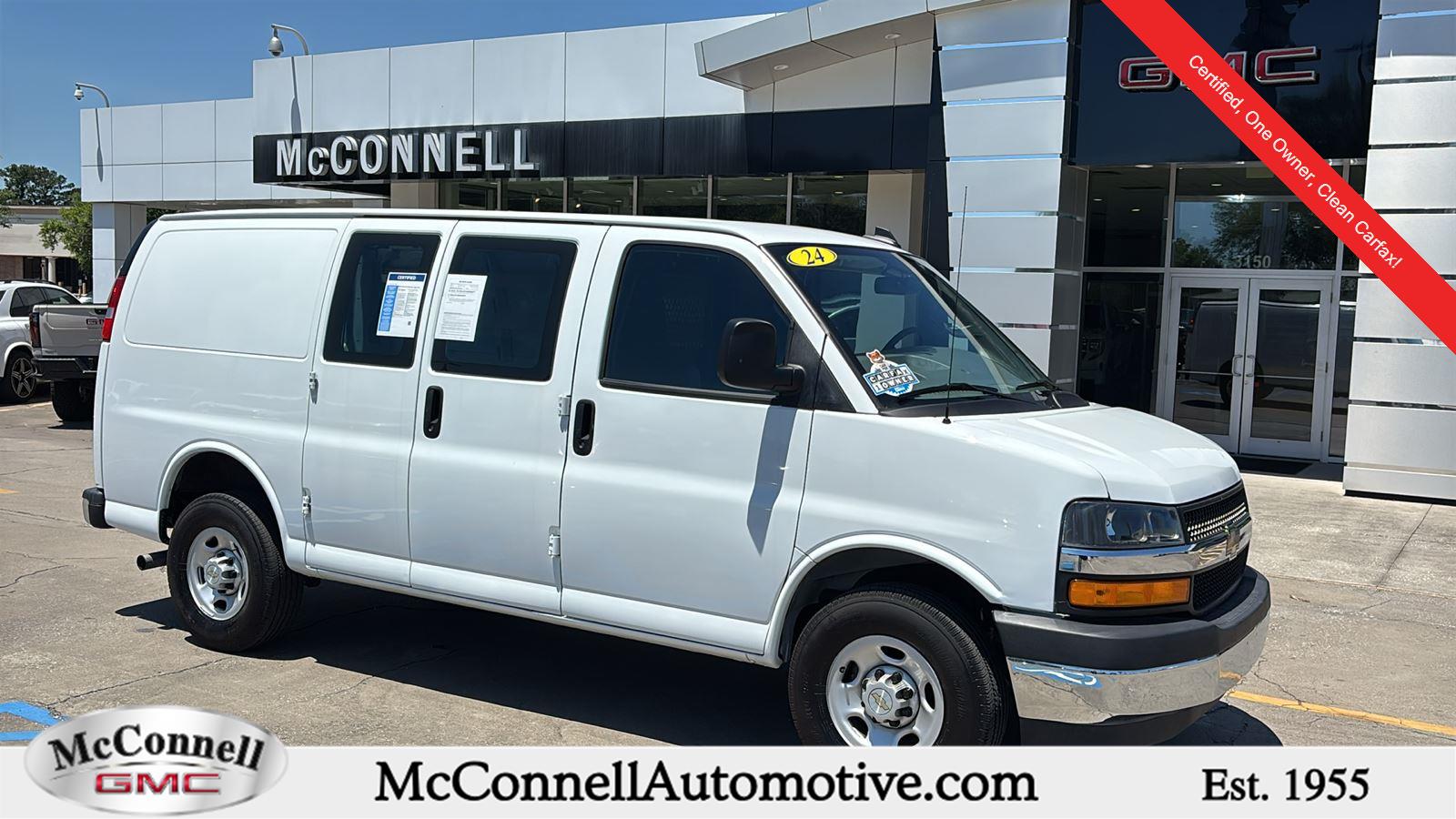 Summit White 2024 Chevrolet Express Cargo 2500 RWD Van Rear-Wheel Drive 8-Speed Automatic