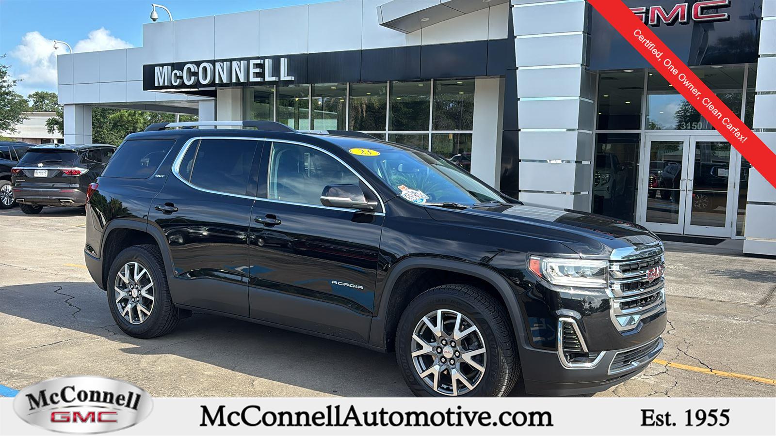 Black (Ebony Twilight Metallic) 2023 GMC Acadia SLT FWD SUV / Crossover Front-Wheel Drive 9-Speed Automatic