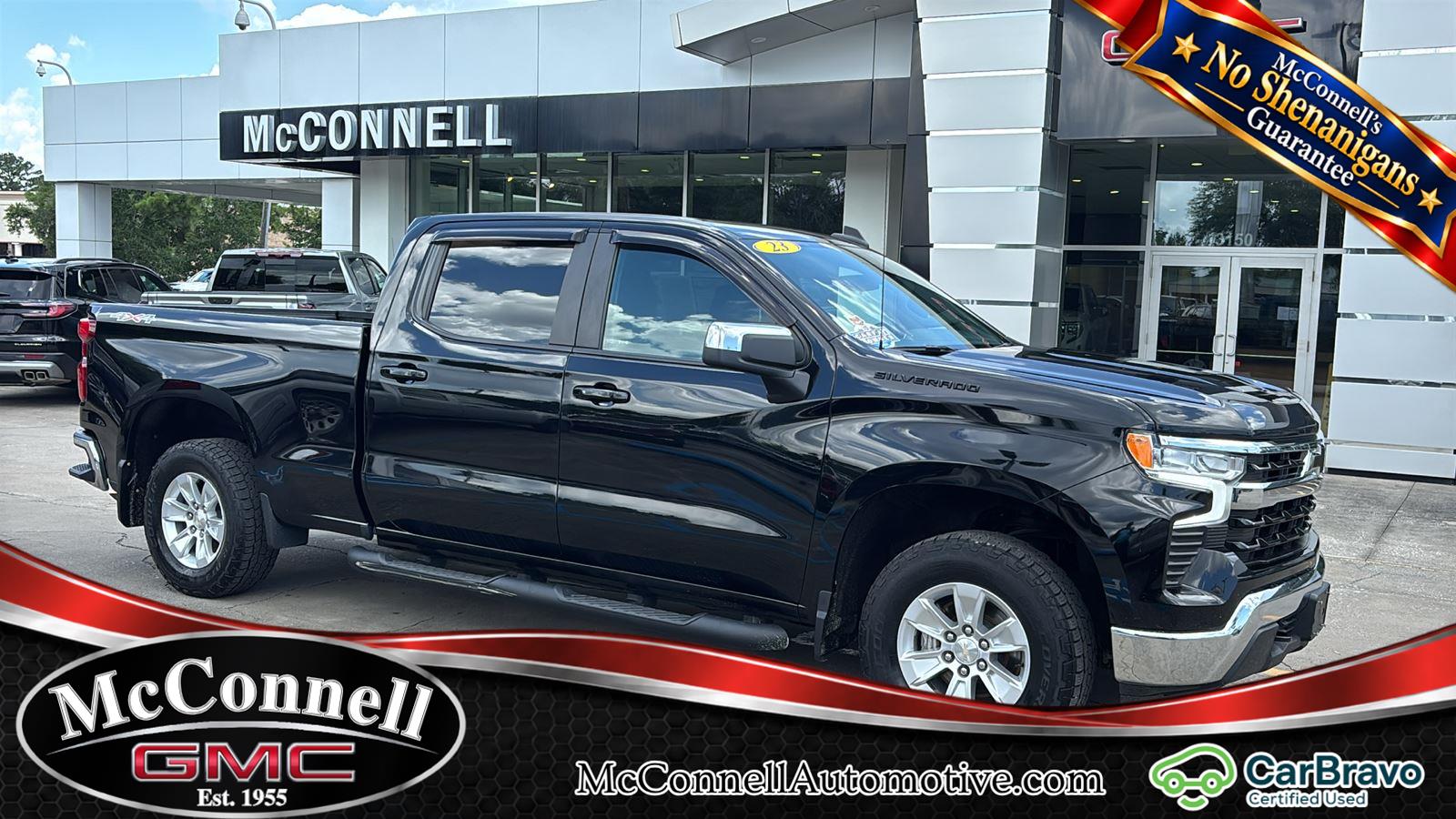 Black 2023 Chevrolet Silverado 1500 Pickup Truck Four-Wheel Drive 8-Speed Automatic