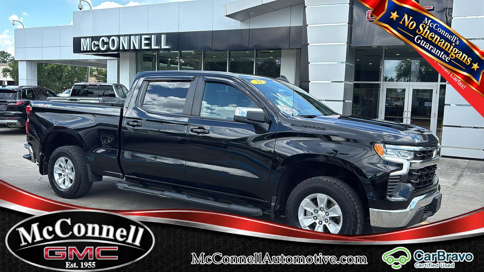 Black 2023 Chevrolet Silverado 1500 Pickup Truck Four-Wheel Drive 8-Speed Automatic