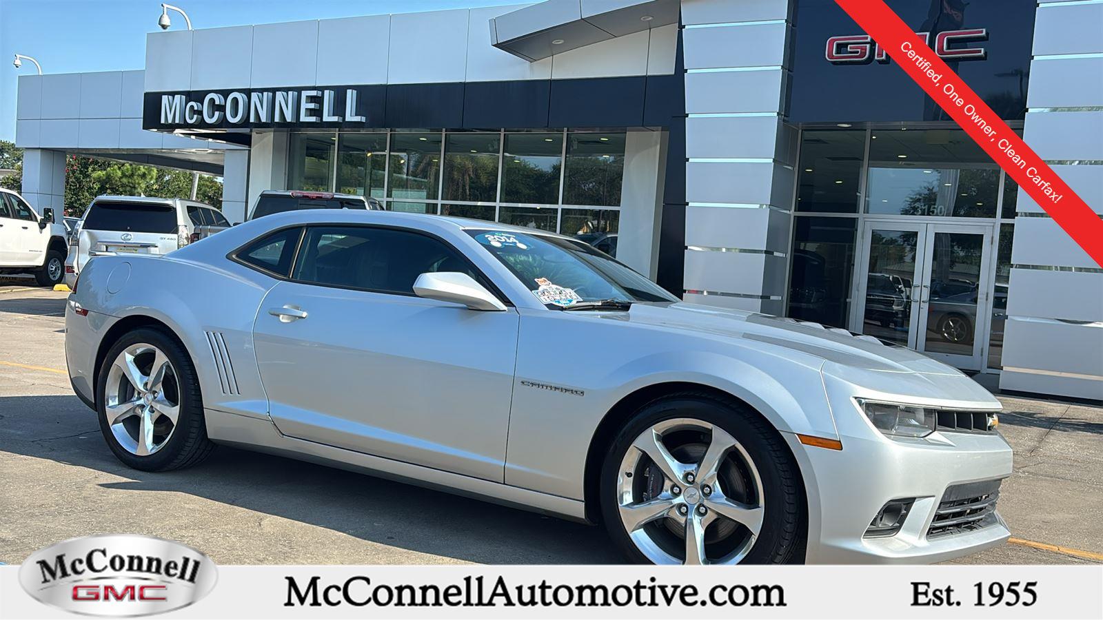 Silver Ice Metallic 2014 Chevrolet Camaro Coupe Rear-Wheel Drive 6-Speed Automatic