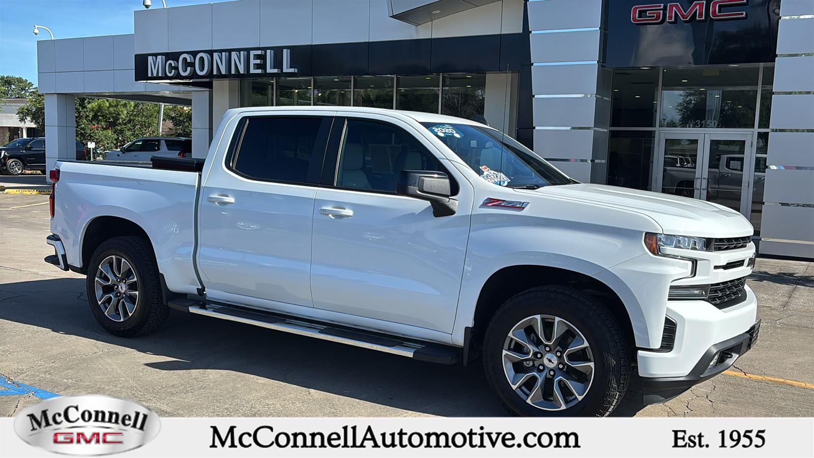 Summit White 2020 Chevrolet Silverado 1500 Pickup Truck Four-Wheel Drive 8-Speed Automatic