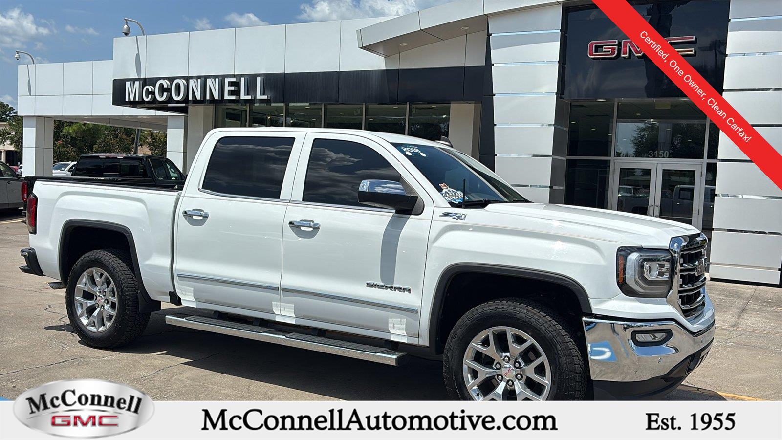 Summit White 2018 GMC Sierra 1500 Pickup Truck Four-Wheel Drive 8-Speed Automatic