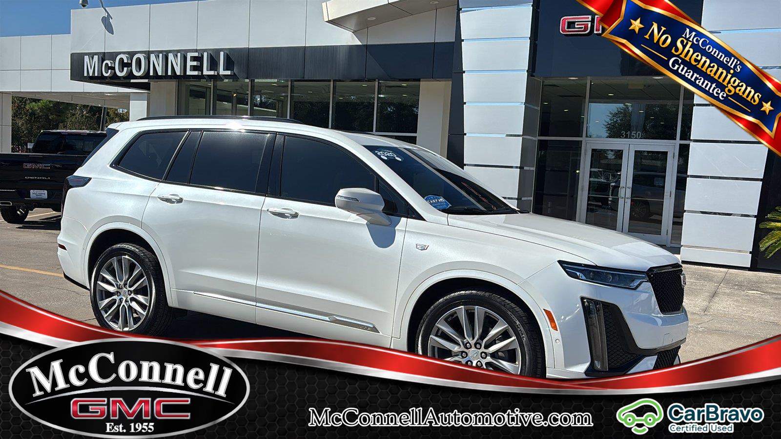 Crystal White Tricoat 2020 Cadillac XT6 SUV / Crossover Four-Wheel Drive 9-Speed Automatic
