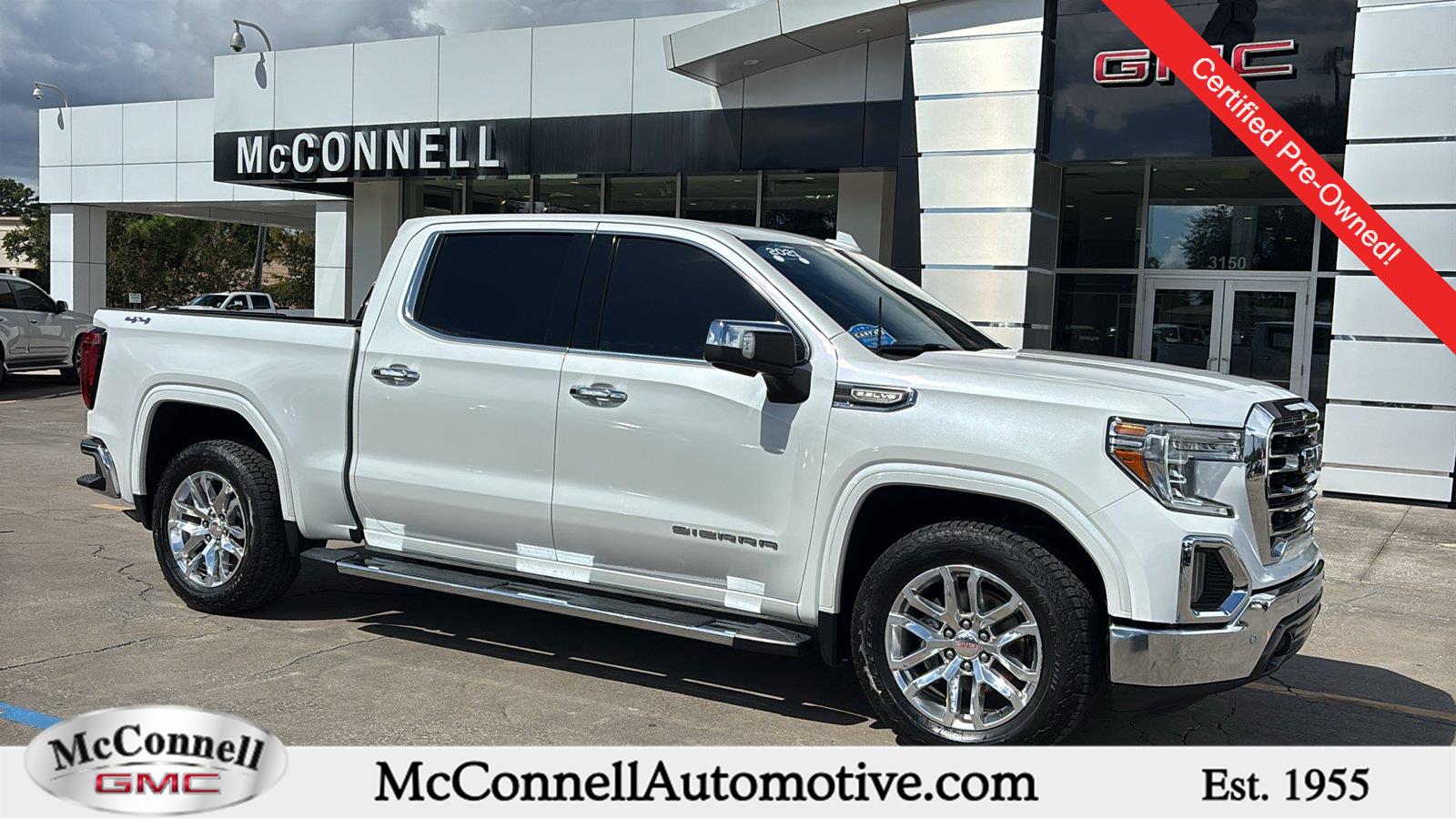 White Frost Tricoat 2021 GMC Sierra 1500 Pickup Truck Four-Wheel Drive 8-Speed Automatic