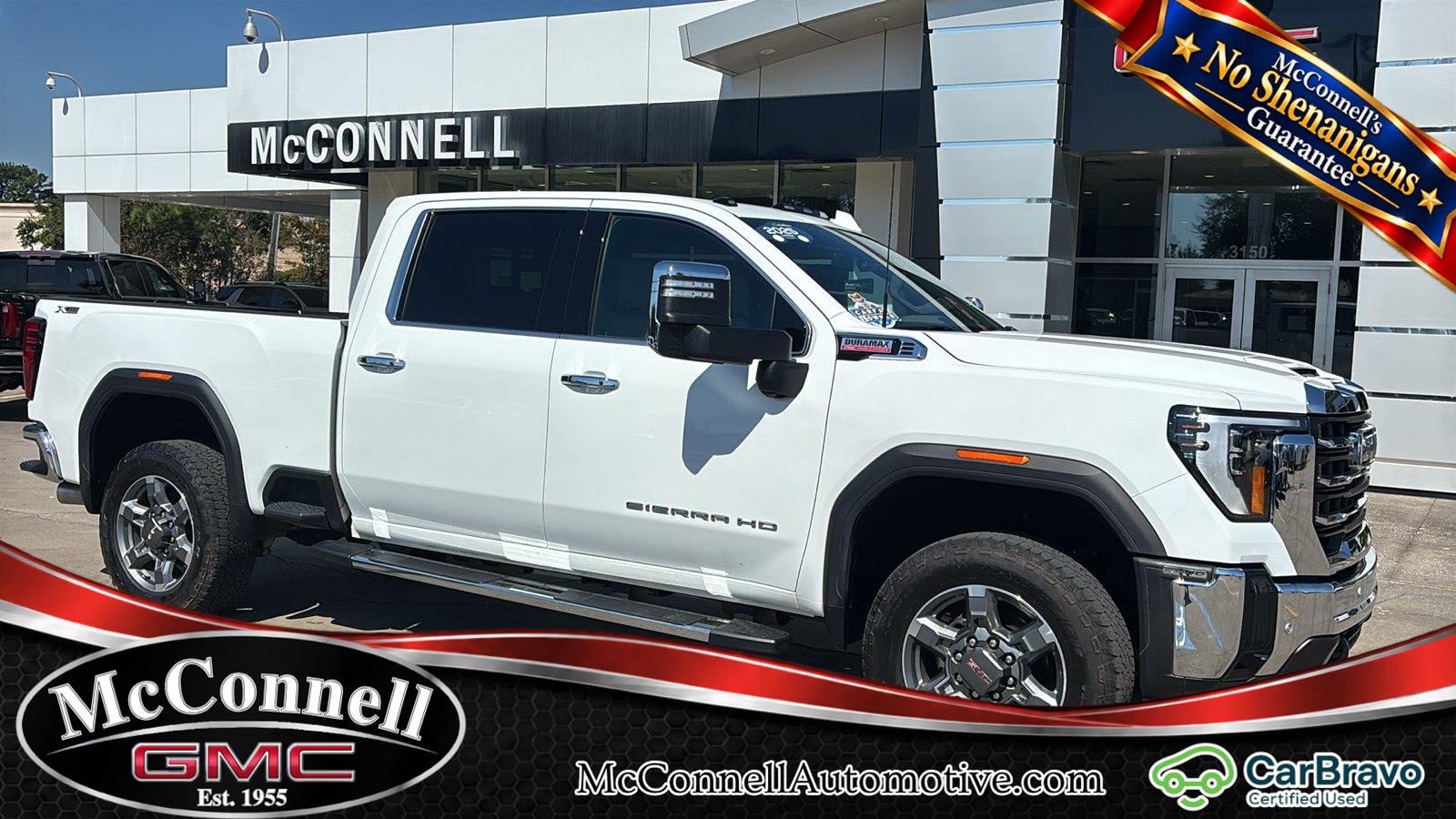 Summit White 2025 GMC Sierra 2500HD Pickup Truck Four-Wheel Drive Automatic
