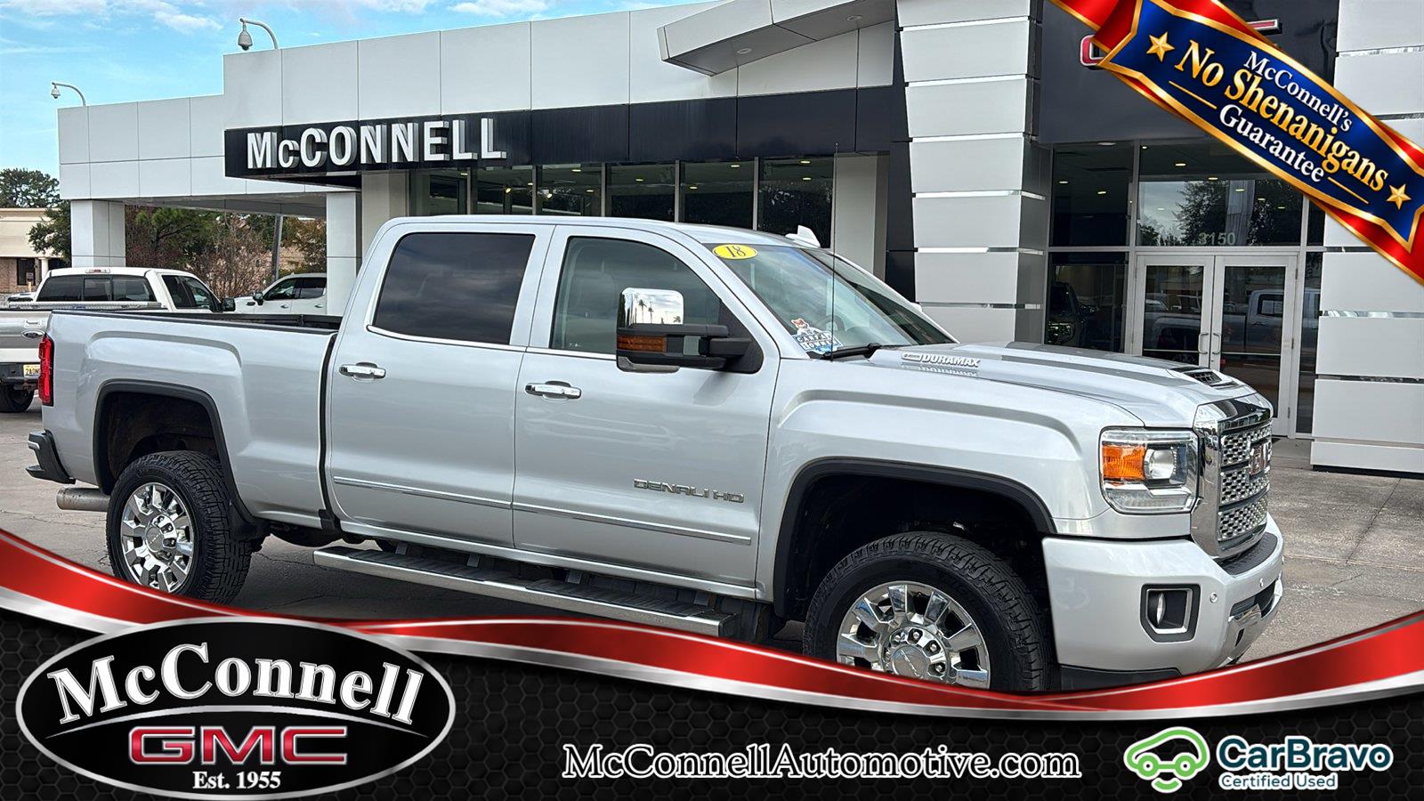 Quicksilver Metallic 2018 GMC Sierra 2500HD Pickup Truck Four-Wheel Drive 6-Speed Automatic
