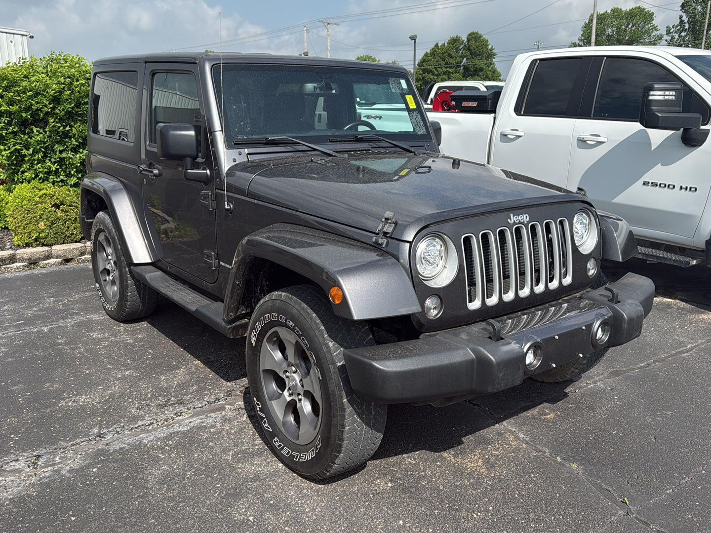 Gray (Granite Crystal Metallic Clearcoat) 2018 Jeep Wrangler JK Sahara 4WD SUV / Crossover Four-Wheel Drive 5-Speed Automatic
