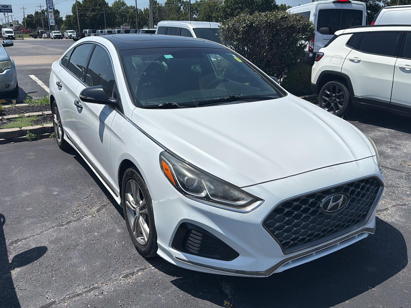Quartz White Pearl 2018 Hyundai Sonata Sedan Front-Wheel Drive 6-Speed Automatic