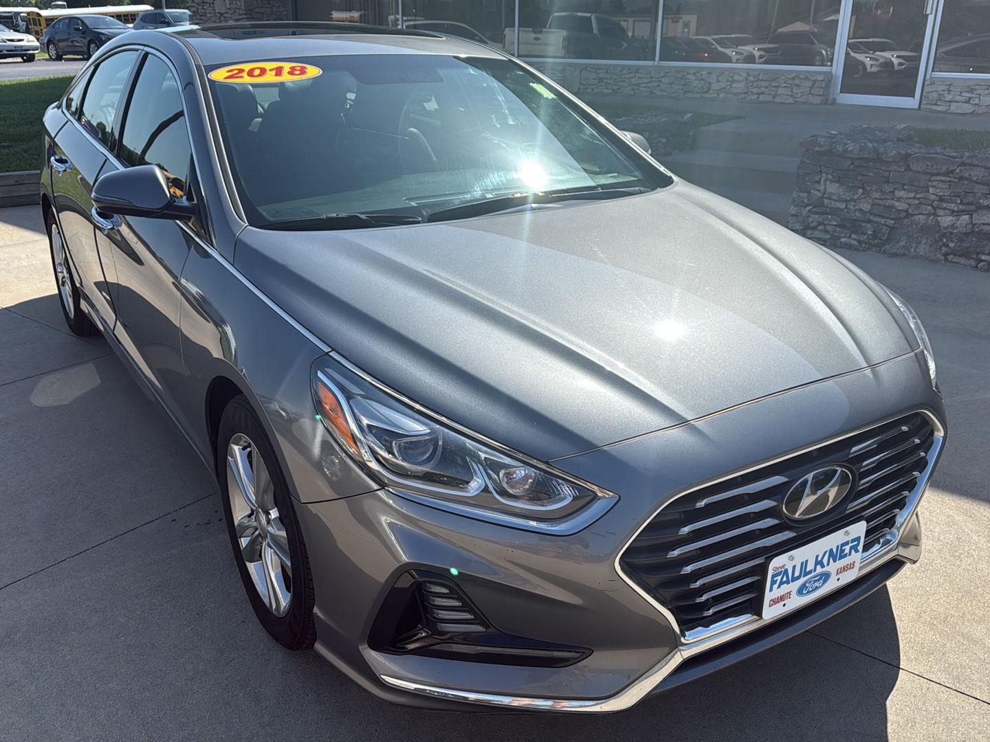 Machine Gray 2018 Hyundai Sonata Sedan Front-Wheel Drive 6-Speed Automatic