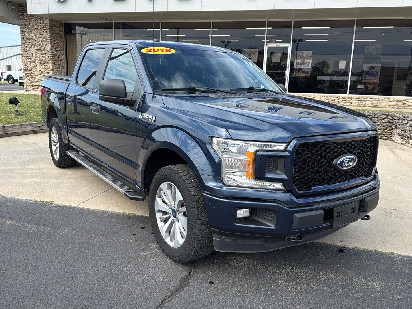 Blue Jeans Metallic 2018 Ford F-150 Pickup Truck Four-Wheel Drive 6-Speed Automatic