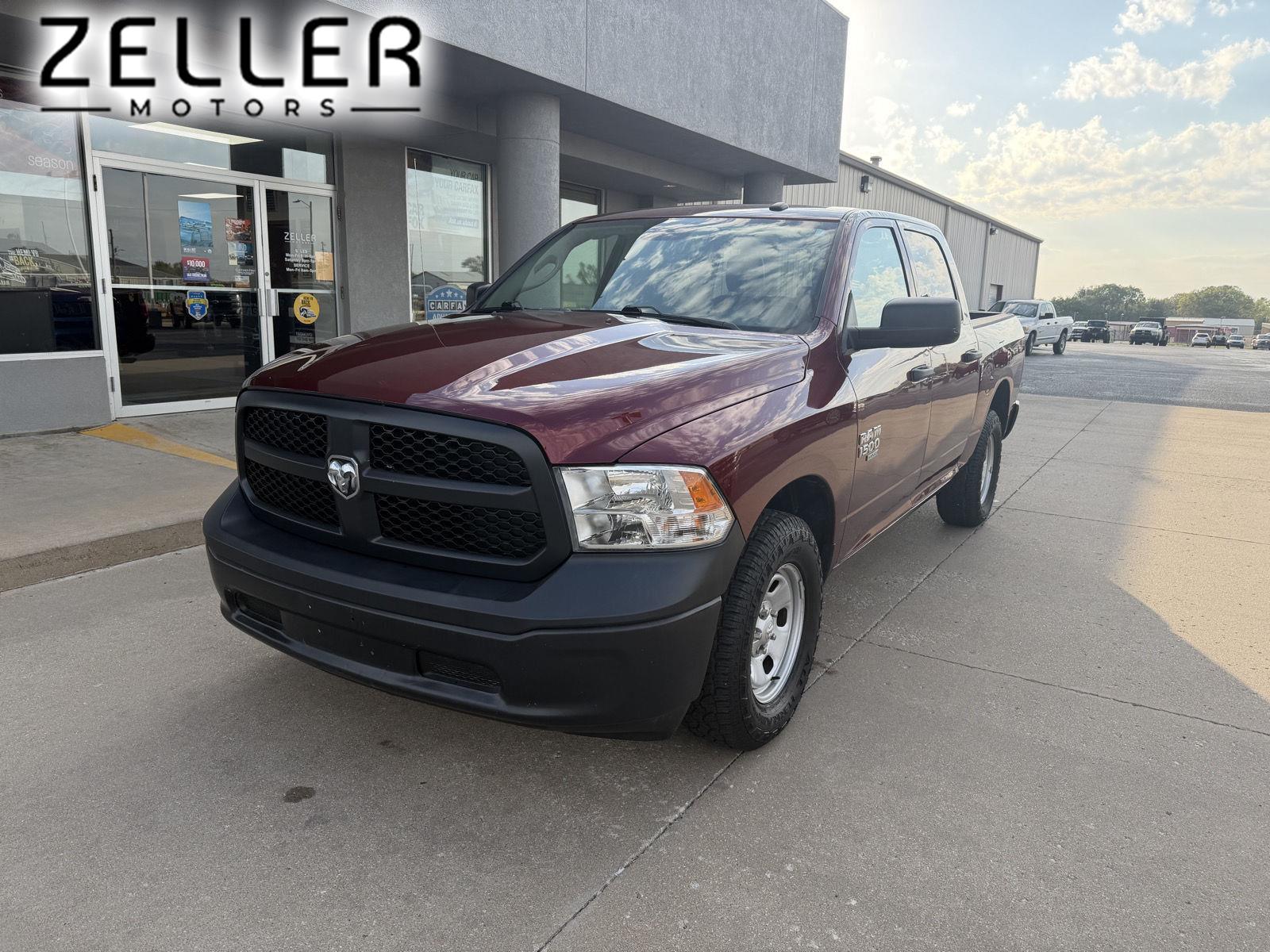 Delmonico Red Pearlcoat 2023 RAM 1500 Classic Tradesman Crew Cab 4WD Pickup Truck Four-Wheel Drive 8-Speed Automatic