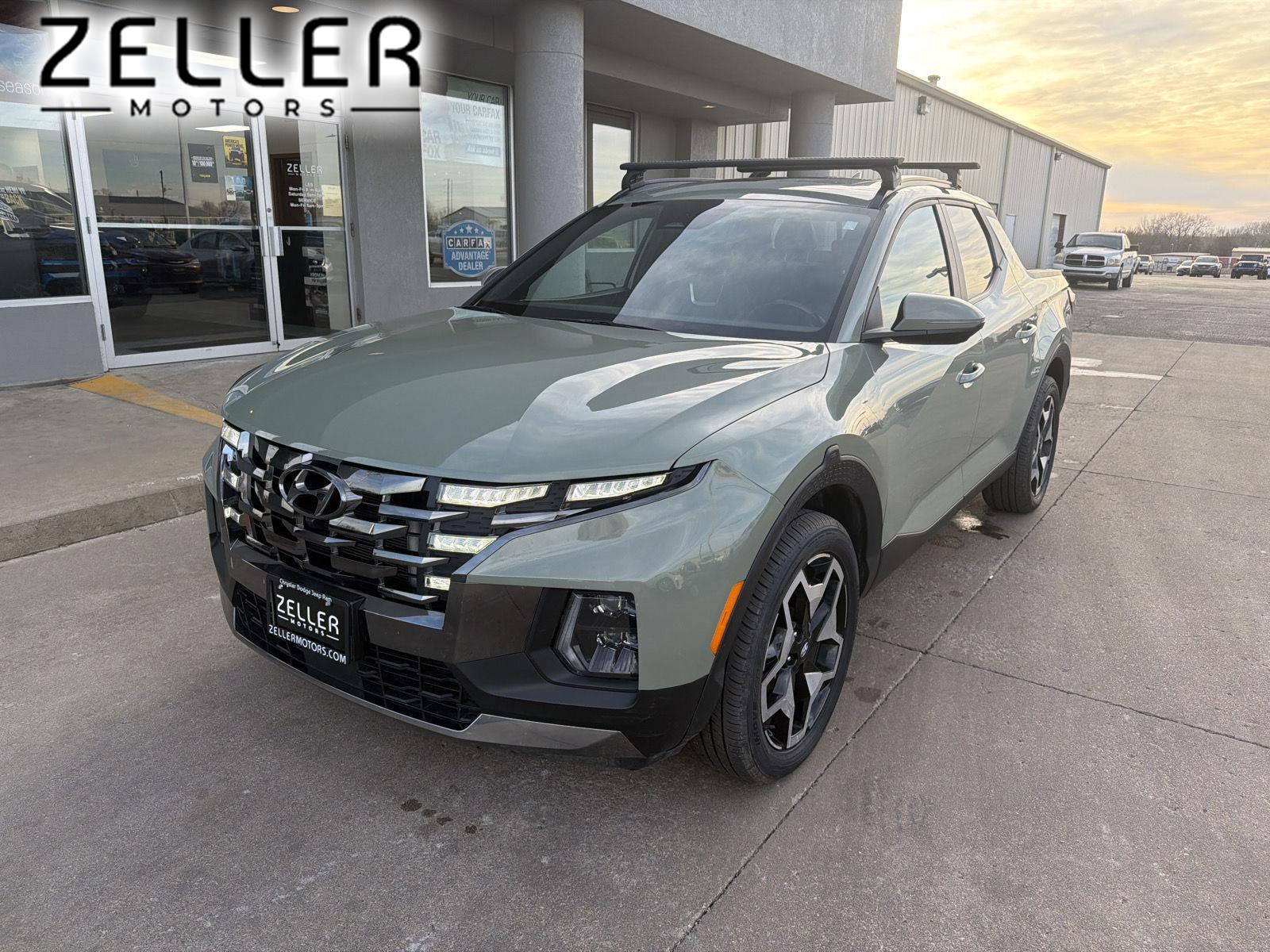 Sage Gray 2022 Hyundai Santa Cruz Limited Crew Cab AWD Pickup Truck All-Wheel Drive Automatic