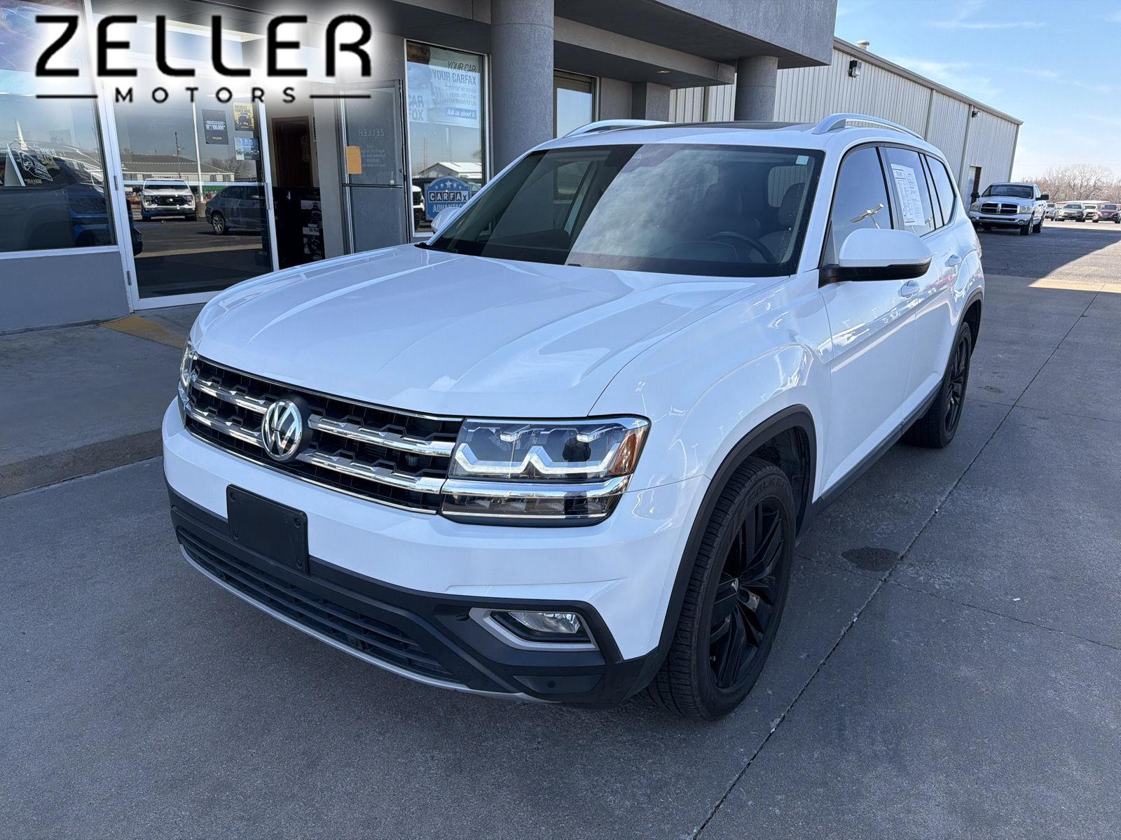 Pure White 2019 Volkswagen Atlas SEL 4Motion SUV / Crossover All-Wheel Drive Automatic