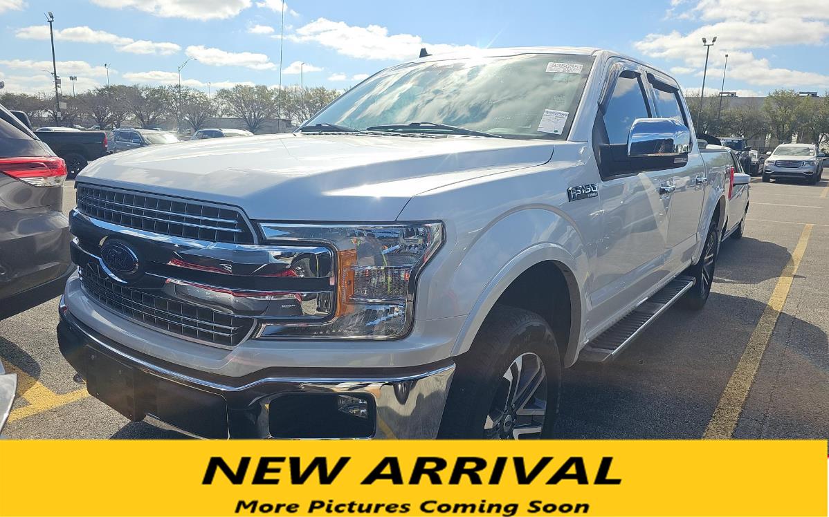 White Platinum Metallic Tri-Coat 2019 Ford F-150 Lariat SuperCrew 4WD Pickup Truck Four-Wheel Drive Automatic