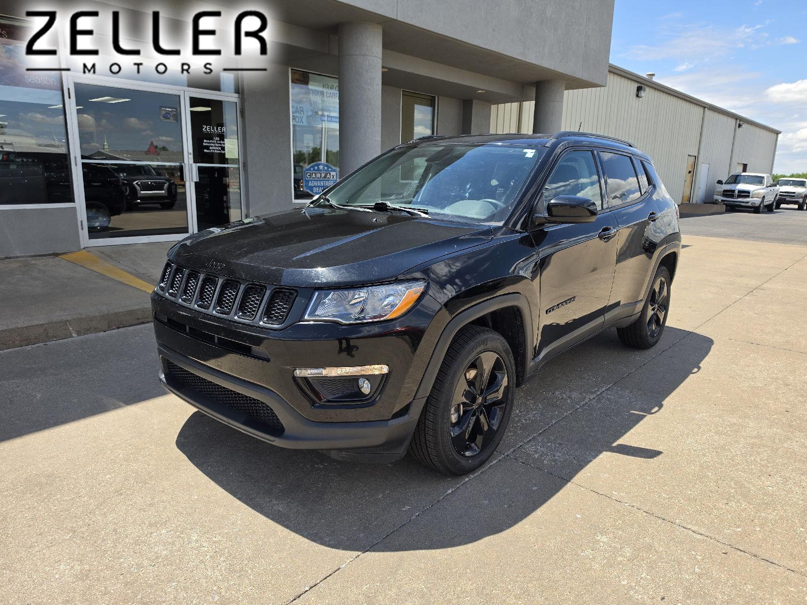 Diamond Black Crystal Pearlcoat 2021 Jeep Compass Altitude 4WD SUV / Crossover Four-Wheel Drive 9-Speed Automatic