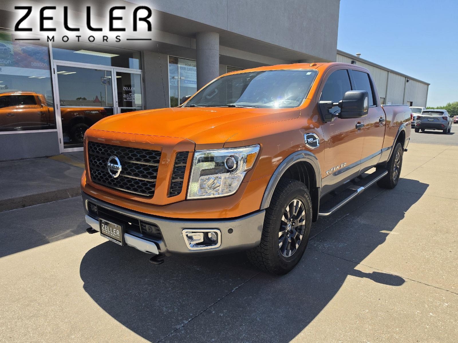 MOAB Sunset Metallic 2019 Nissan Titan XD PRO-4X Crew Cab 4WD Pickup Truck Four-Wheel Drive Automatic