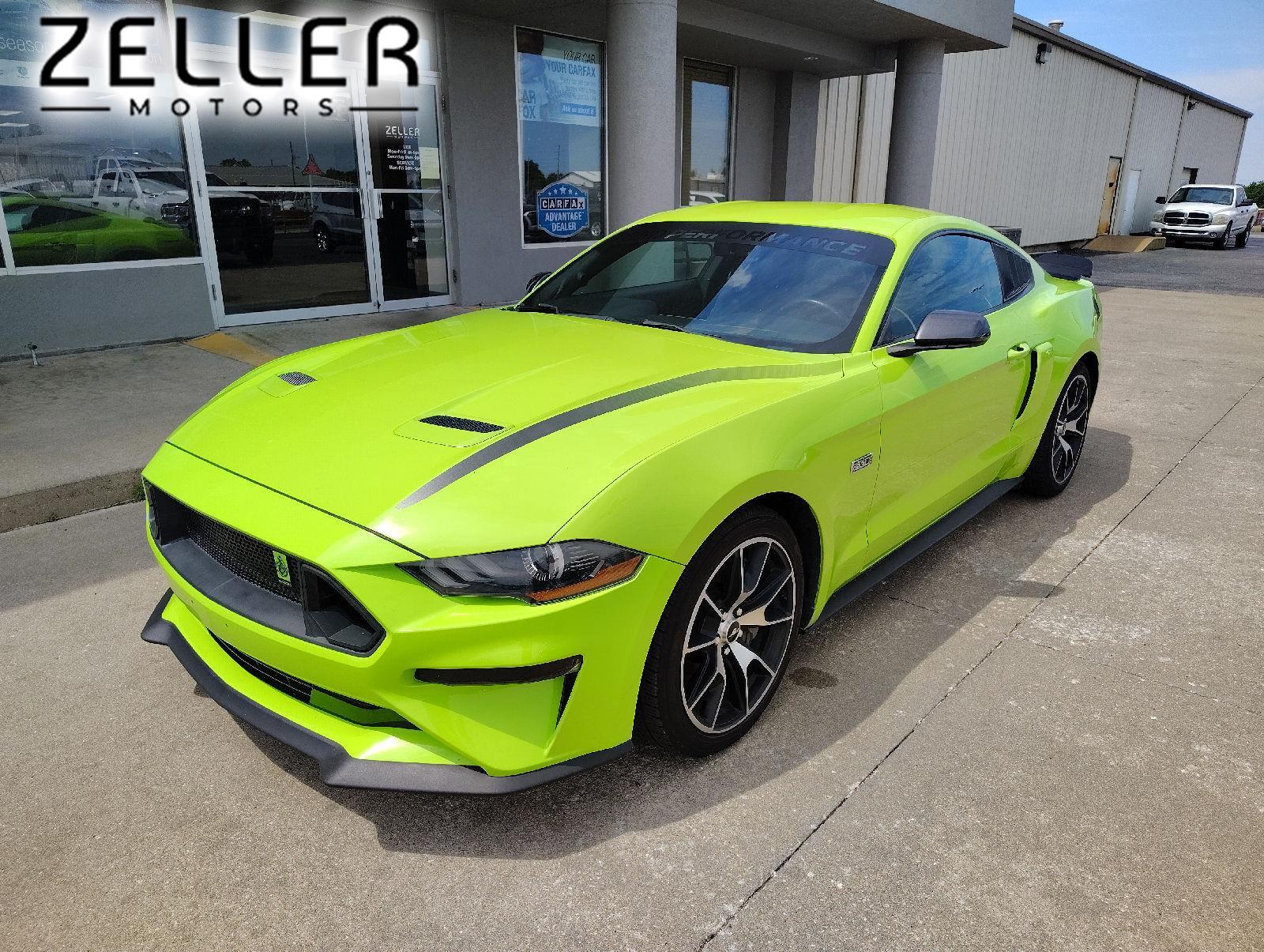 Green (Grabber Lime) 2020 Ford Mustang EcoBoost Coupe RWD Coupe Rear-Wheel Drive 10-Speed Automatic
