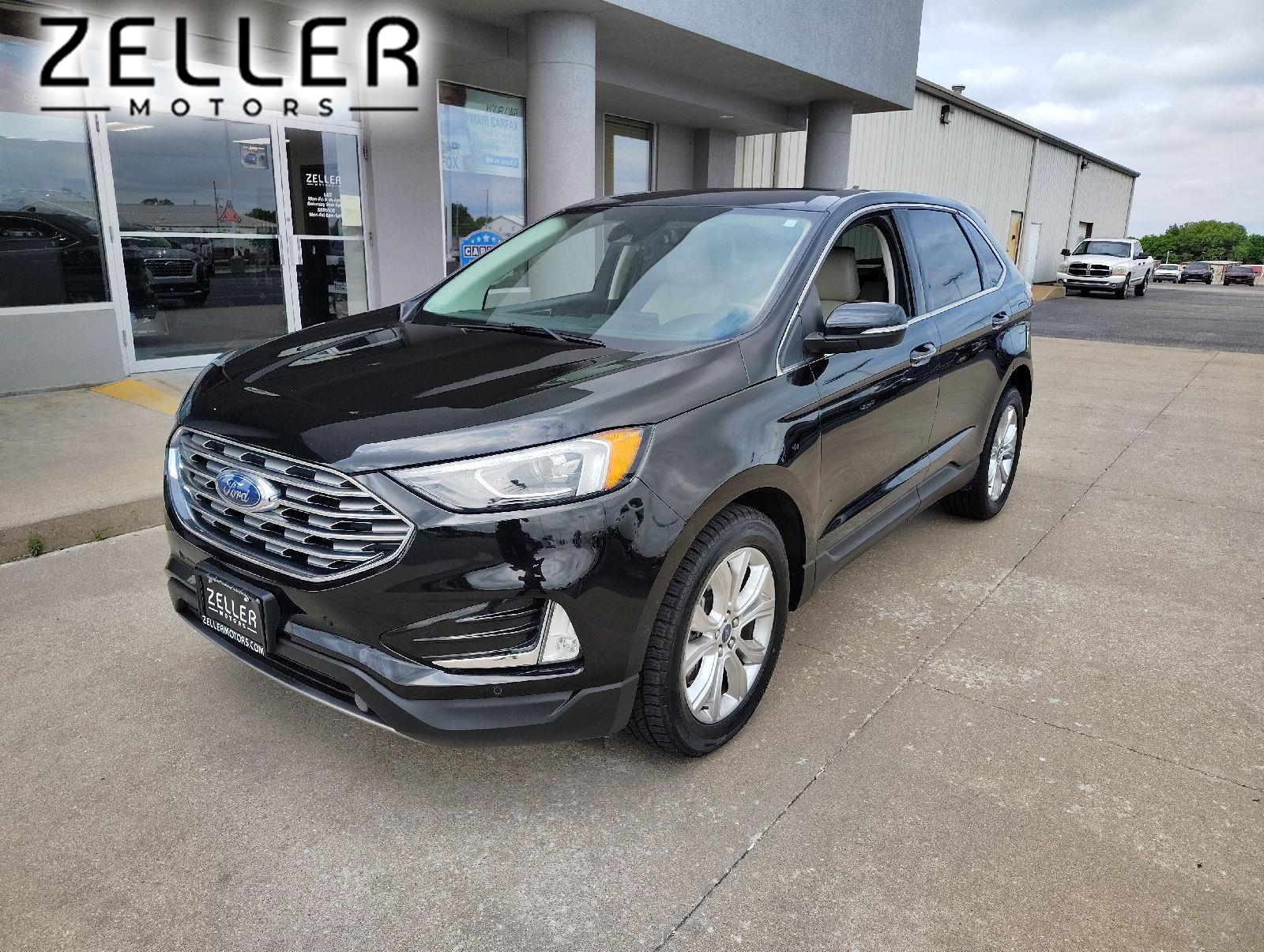 Agate Black Metallic 2022 Ford Edge Titanium AWD SUV / Crossover All-Wheel Drive 8-Speed Automatic